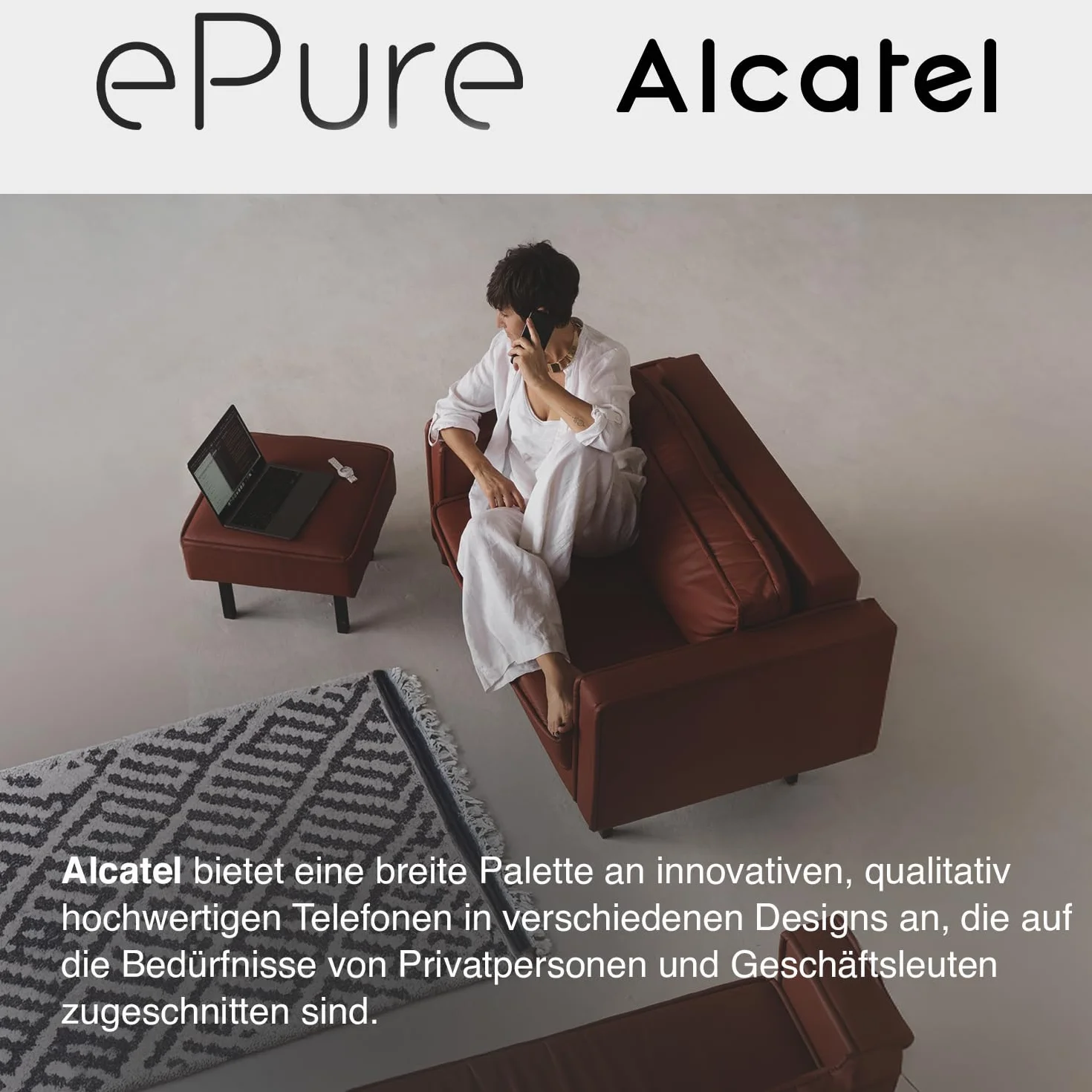 ALCATEL Epure Iconic Teléfono Inalámbrico DECT Naranja