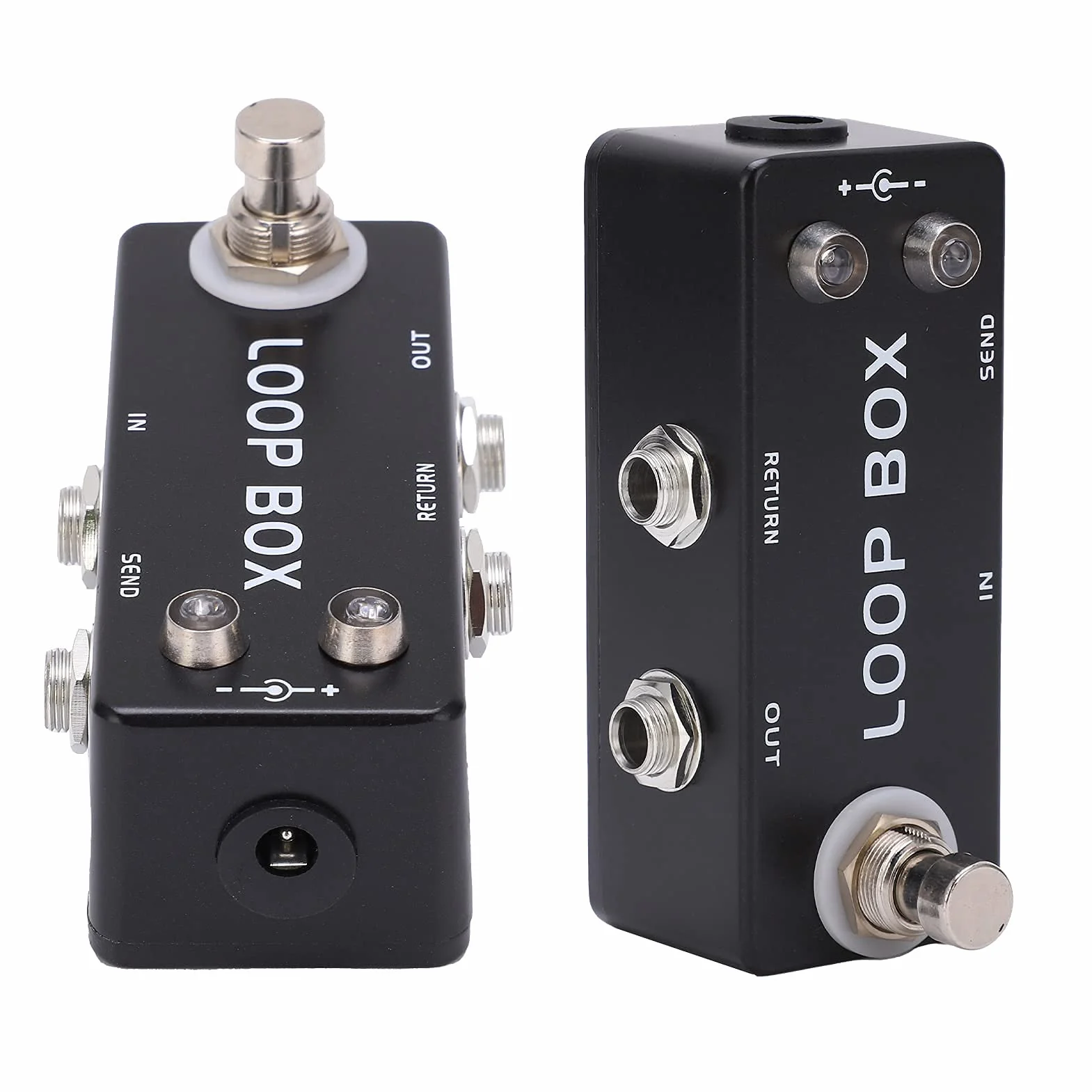 Pedal de Guitarra True Bypass Loop Switcher Pedal de Efectos con Indicador LED para Ajustar para Instrumentos Musicales