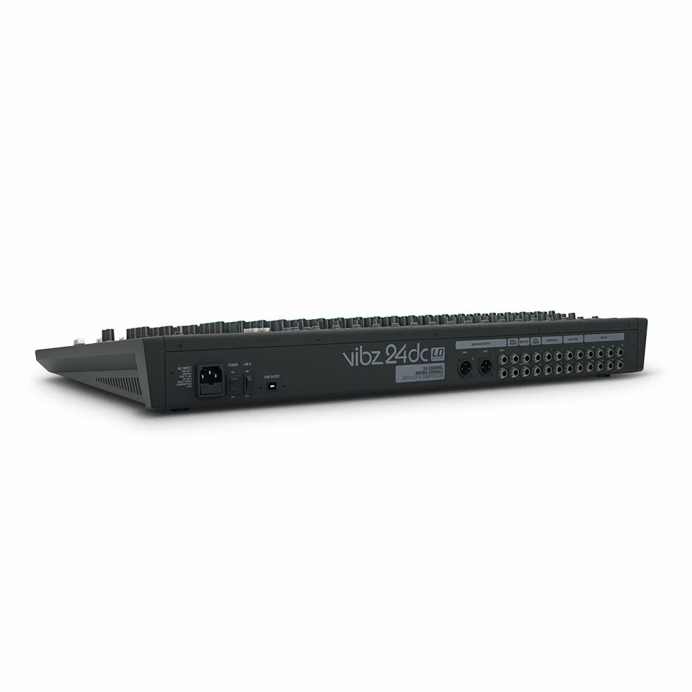 LD Systems VIBZ 24 DC - Mesa de mezclas de 24 canales con sección de efectos digitales y compresor