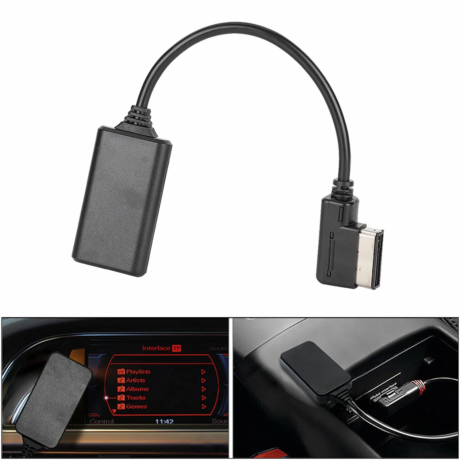 Cable de o, Transmisor Receptor Bluetooth 5.0 AUX Adaptador de Interfaz de música para AMI MMI MDI R7/S5/A6L /A8L /A4L