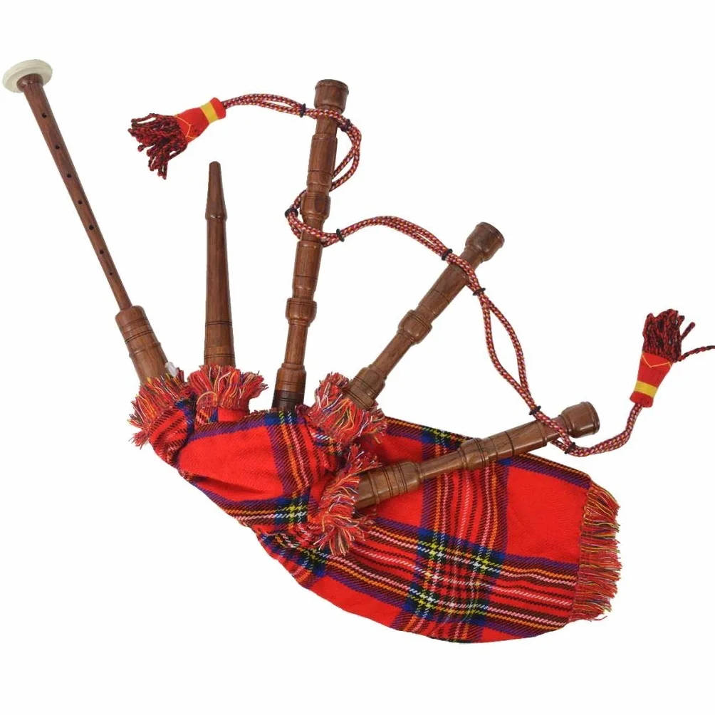 Tidyard Las Gaitas Tradicionales Tienen Gaitas Rojas de Madera pintadas en Escocia.