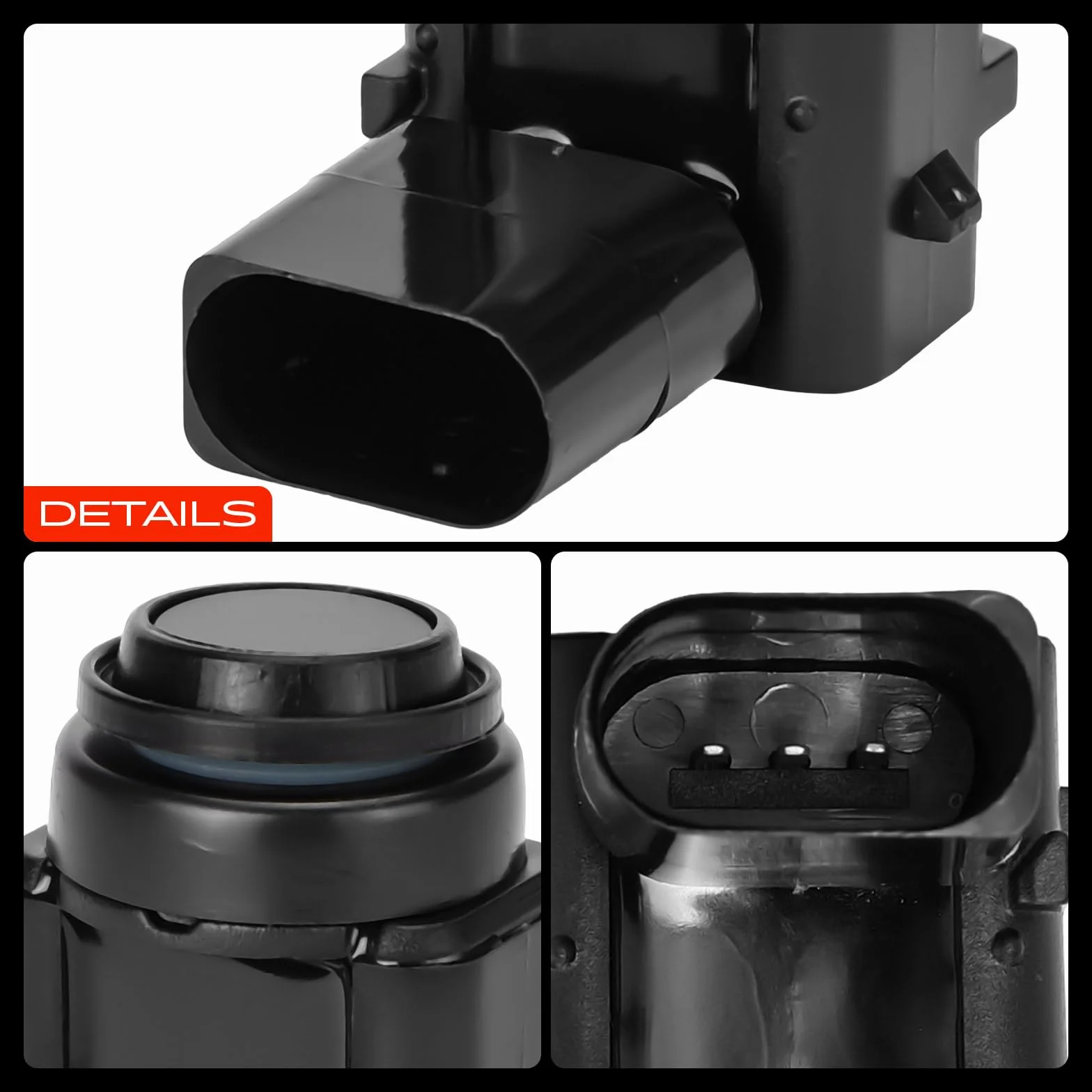Frankberg 4x Sensor de aparcamiento PDC Compatible con Golf V 1K1 Golf V Variante 1K5 T.o.u.r.a.n 1T1 1T2 Golf Plus 521 5M1 Fabia I 6Y2 Replace# 3D0998275A