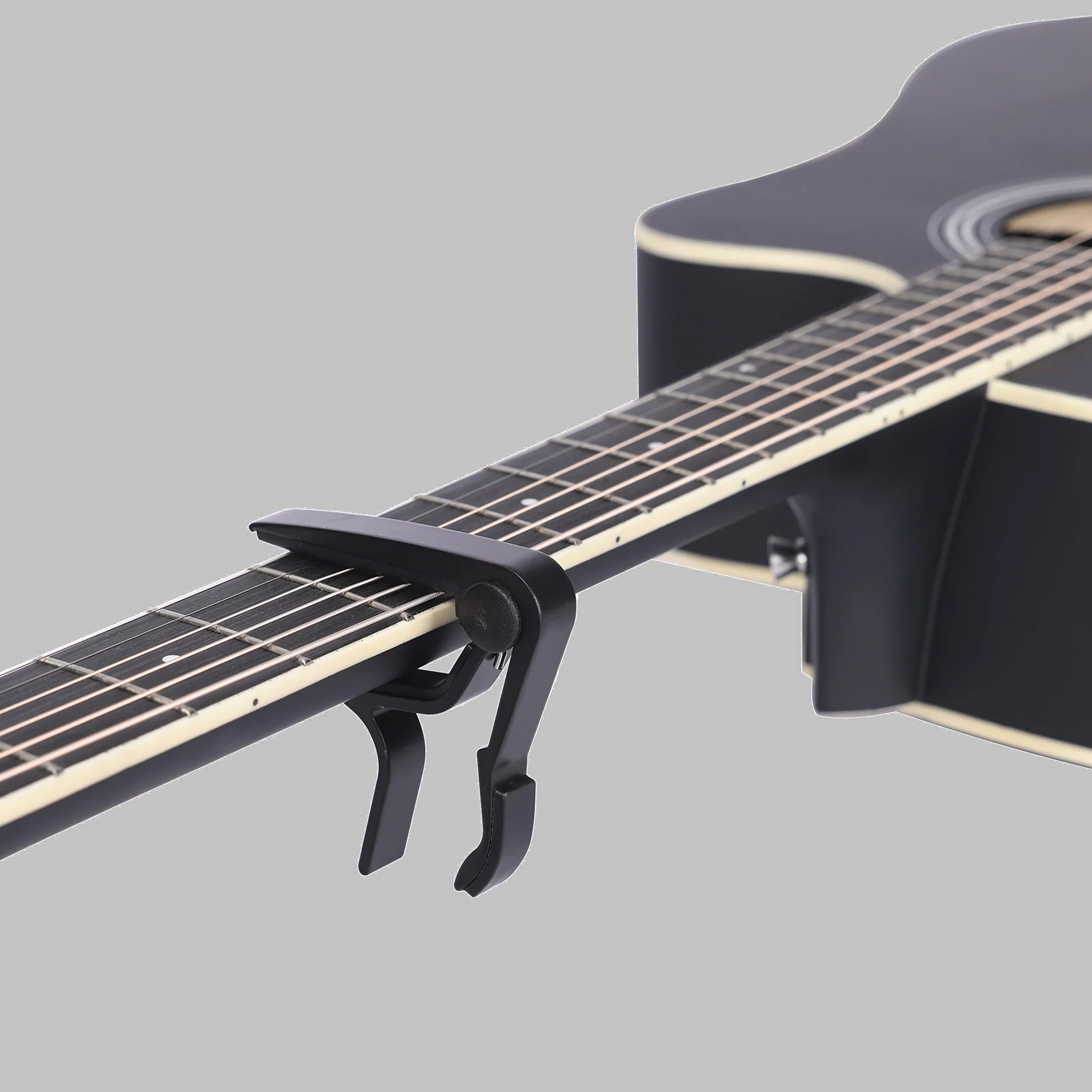 Winzz 41 Pulgadas Acoustic Guitar 4/4 Tamaño Completo para Adolescente Adulto Principiante Set, Negro Cutaway