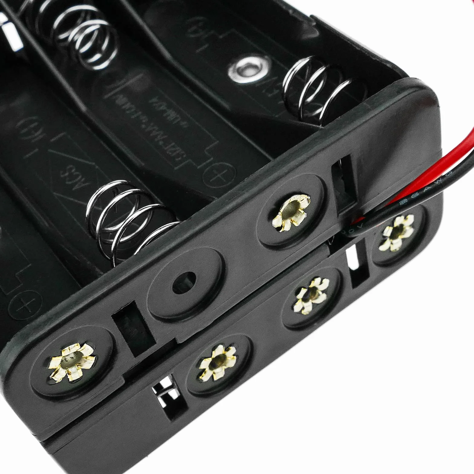 BeMatik - Portapilas Plano para 8 Pilas AAA LR03 de 1.5V