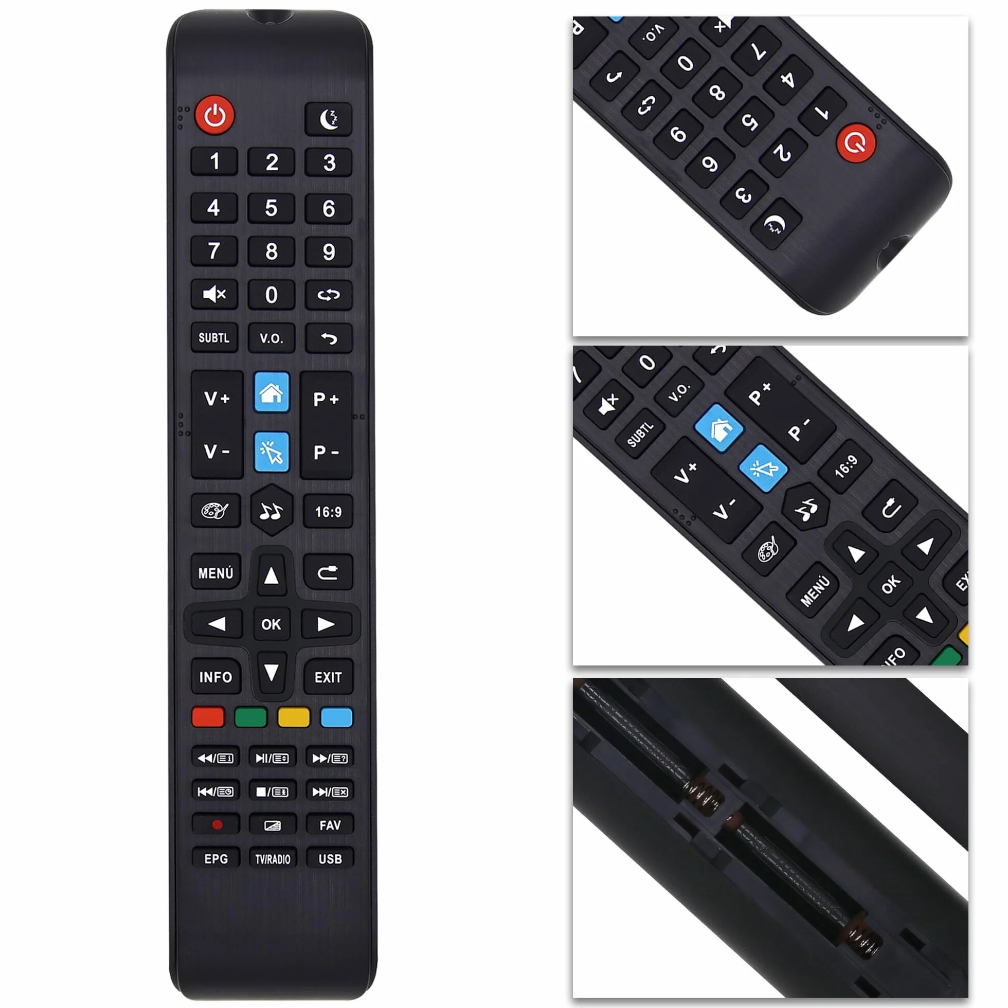 Mando a Distancia Compatible con TD Systems Smart TV K50DLJ11US K24DLX11HS K43DLJ10US K32DLX11HS K45DLJ12US K32DLG12HS