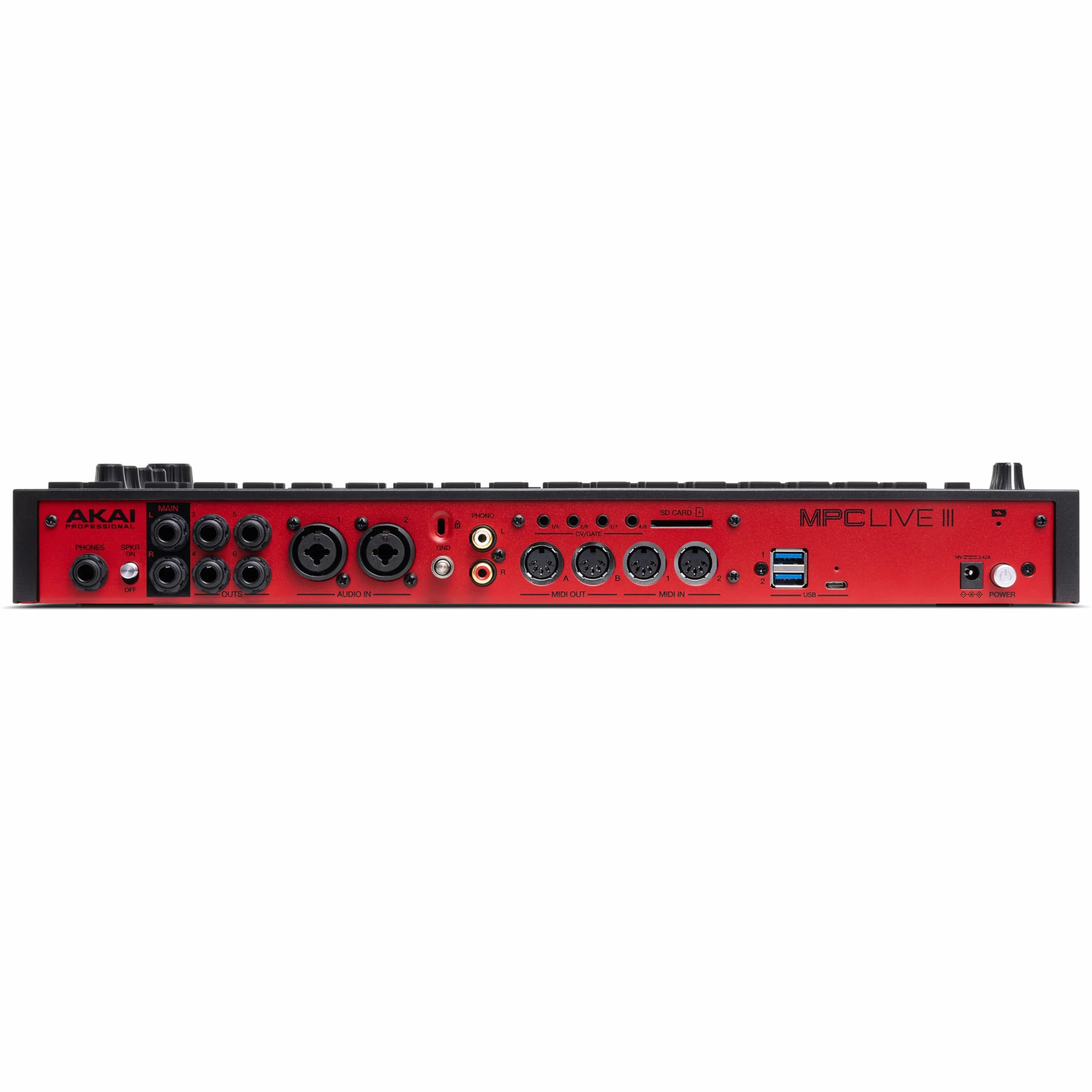 Akai Professional MPC Live III Centro de Producción Musical portátil y Autónomo con Pads MPCe, Secuenciador, Pantalla táctil, Micrófono, Altavoces, Interfaz de Audio, Wi-Fi, Bluetooth, Batería