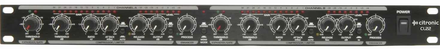 Best Price Square Compressor Stereo, Limitar/GATE CL22 by CITRONIC