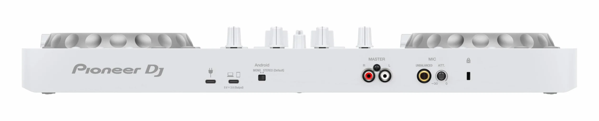 Pioneer DJ DDJ-FLX4 - Rekordbox de 2 cubiertas y controlador Serato DJ - Blanco, edición limitada