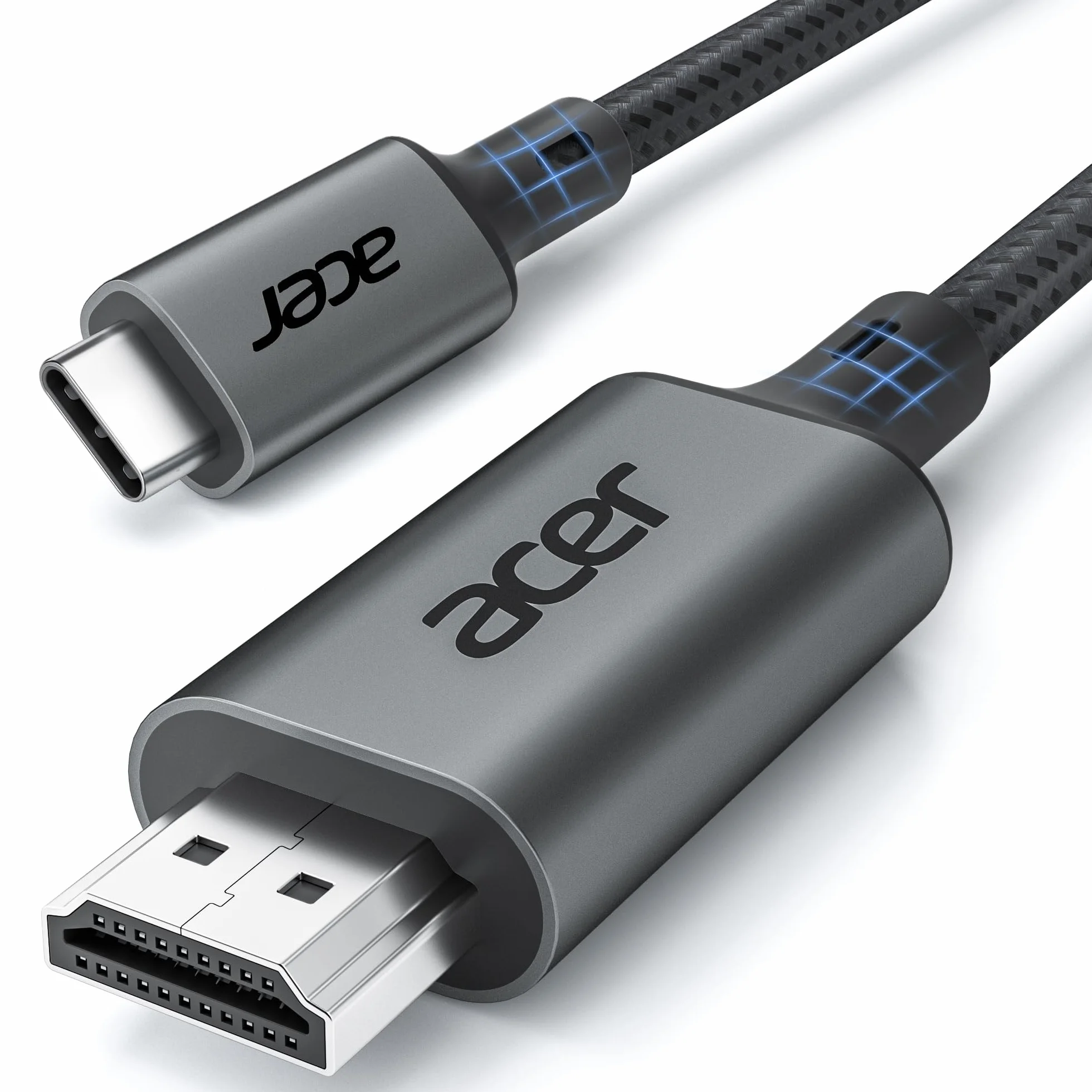 Acer Cable USB C a HDMI 4K@60Hz Thunderbolt 3/4 Tipo C a HDMI 2.0 2 Metros