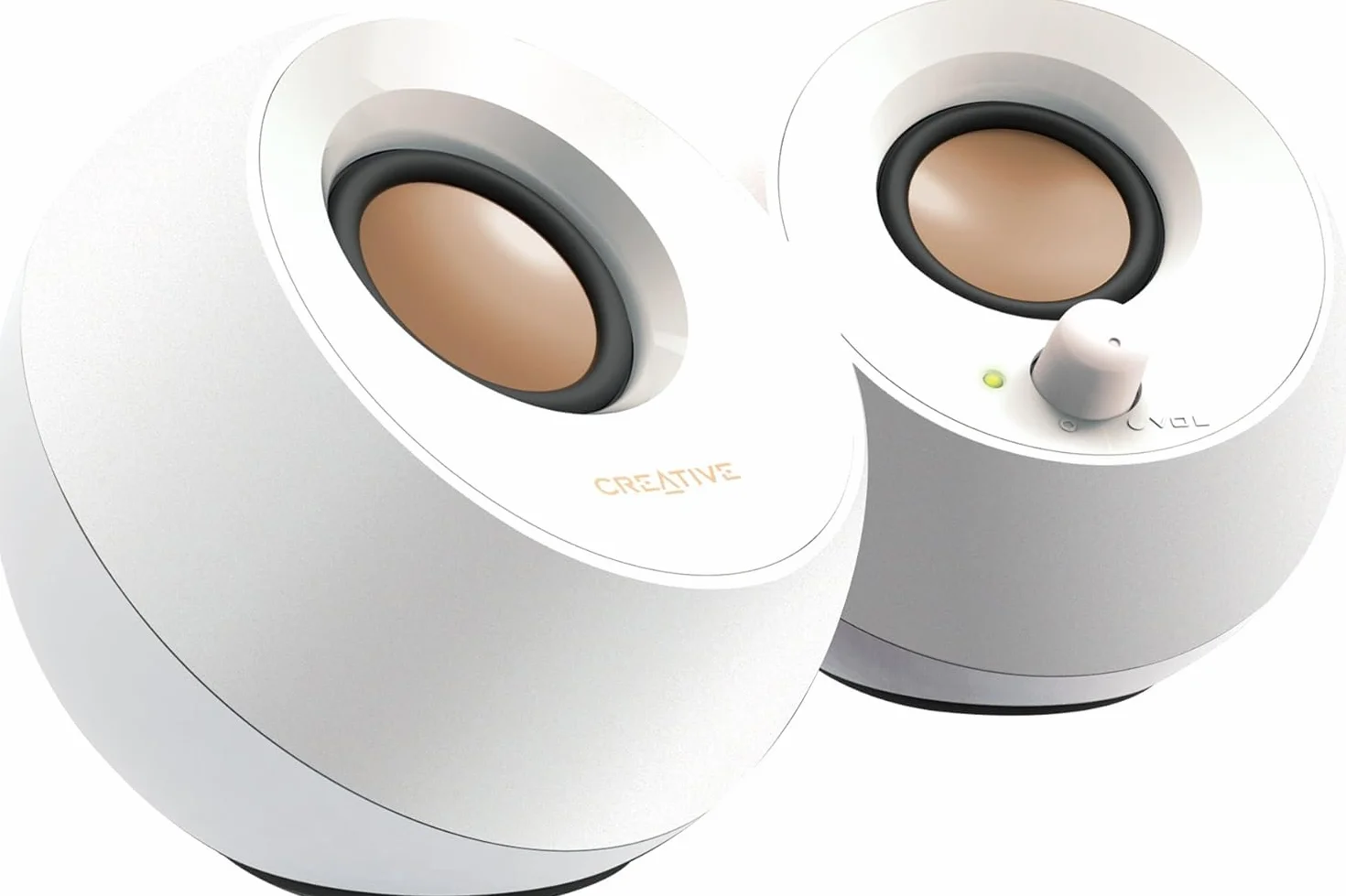 Creative Labs Pebble 4.4W Altavoz 2.0 Canales Alámbrico 3.5 mm Blanco
