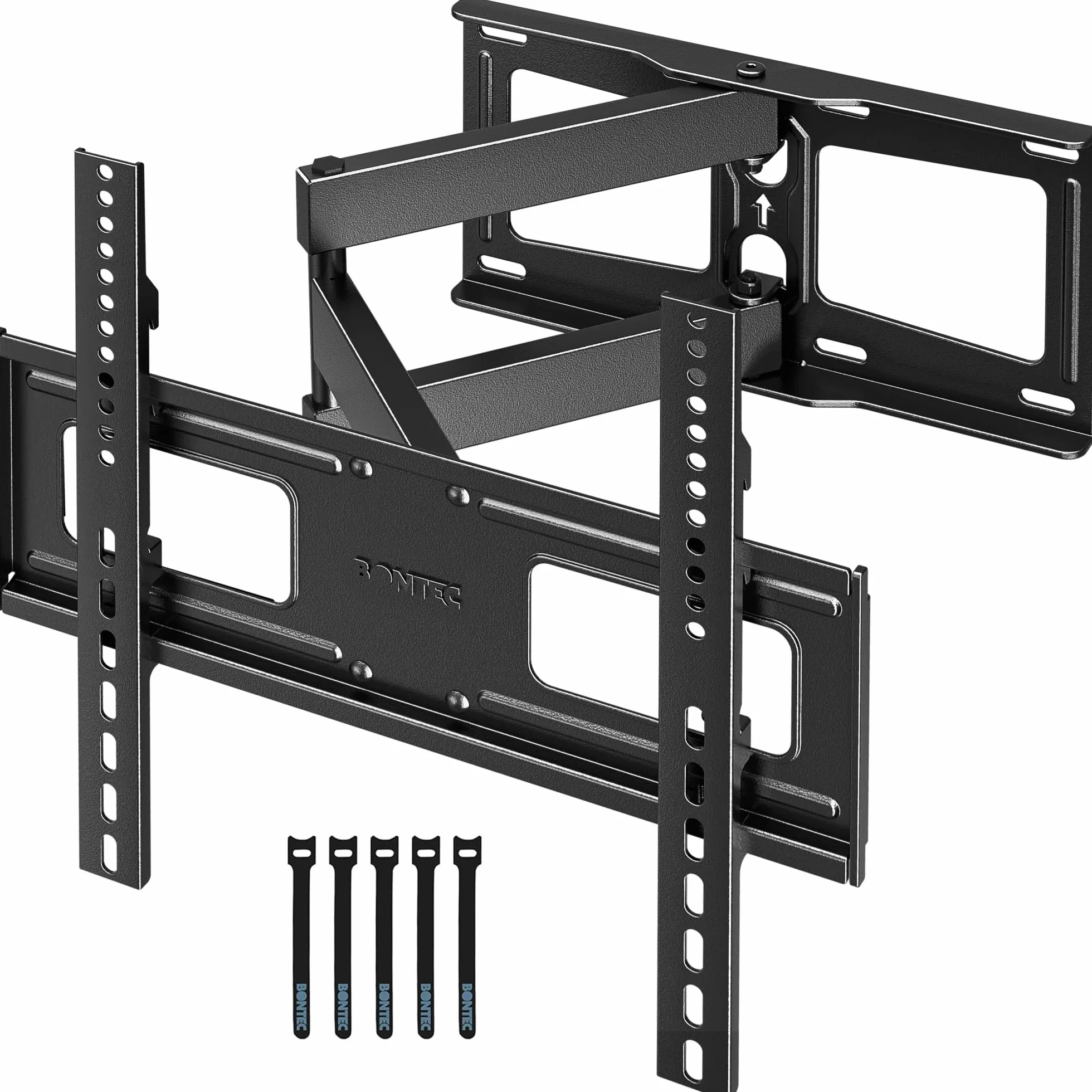 BONTEC Soporte TV Pared 26-60 Pulgadas Giro Inclinación Extensión 80-500 mm 40 kg VESA 400x400