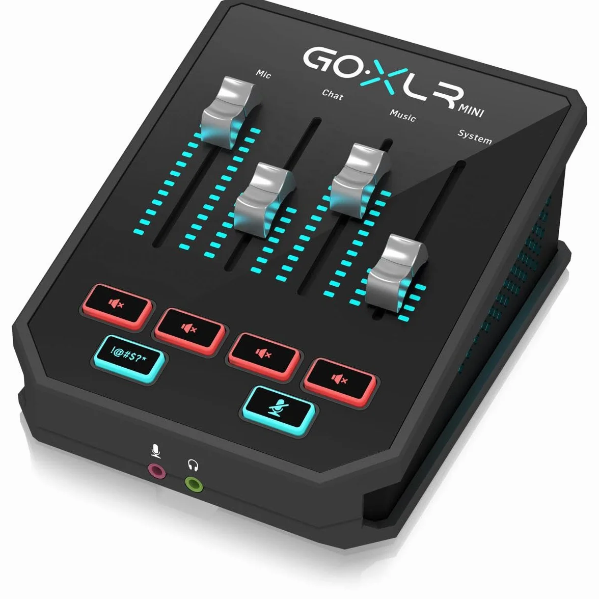 TC Helicon Mezclador de transmisión en línea GoXLR MINI con interfaz USB/audio y preamplificador Midas, solo compatible con PC