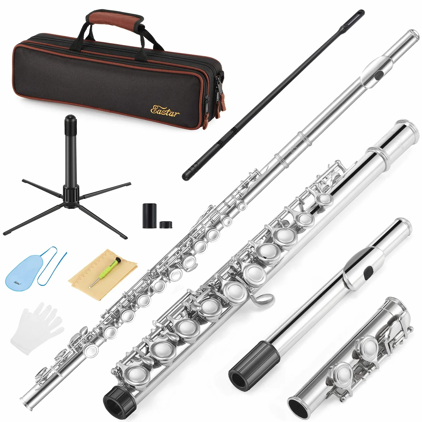 Eastar EFL-1 16 Keys Flute Nickel Plated Close Hole