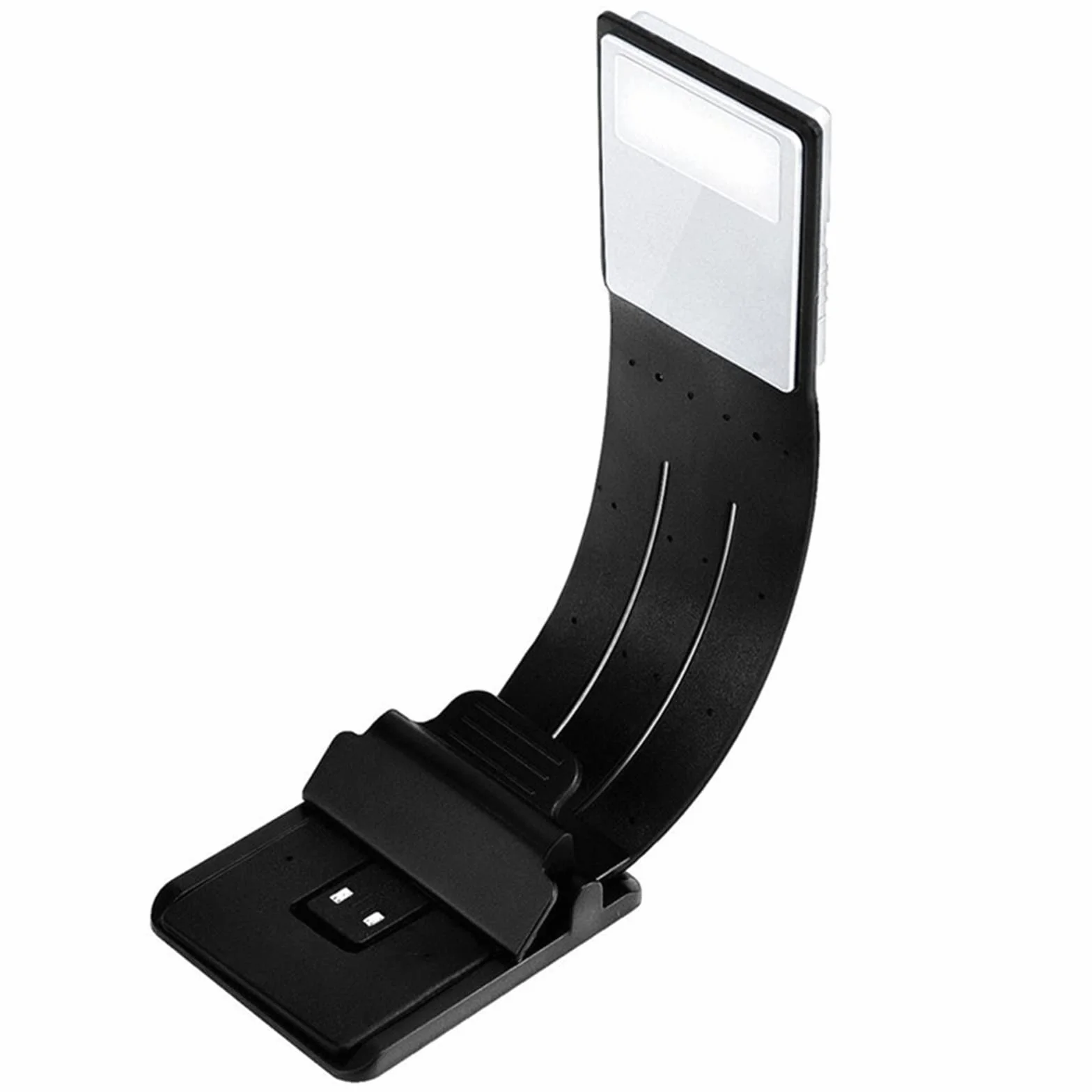 Lampara Libro Luz de Libro de Lectura LED portátil con lámpara Recargable USB de Clip Flexible Desmontable para lectores de Libros electrónicos Kindle