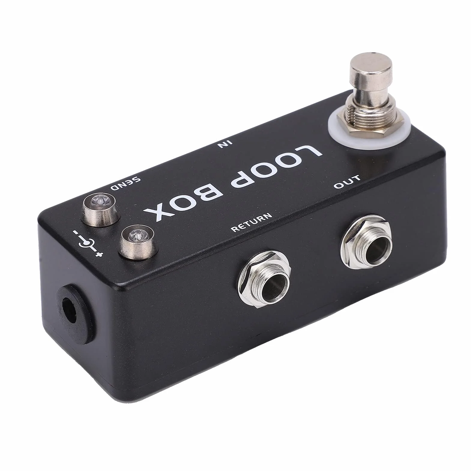 Pedal de Guitarra True Bypass Loop Switcher Pedal de Efectos con Indicador LED para Ajustar para Instrumentos Musicales