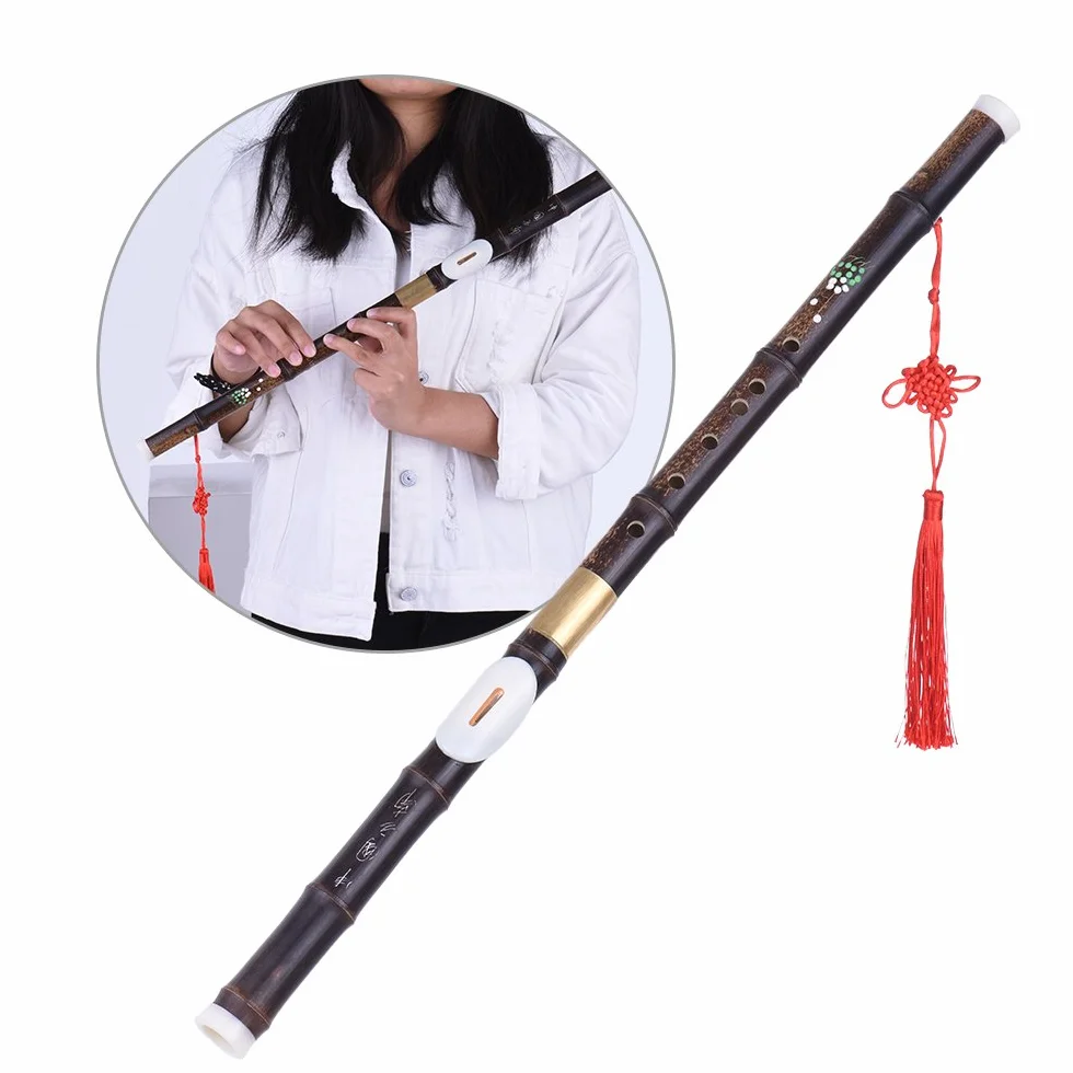 Tubo de flauta transversal Bawu Ba Wu de bambú natural desmontable en llave G para principiantes amantes de la música como regalo
