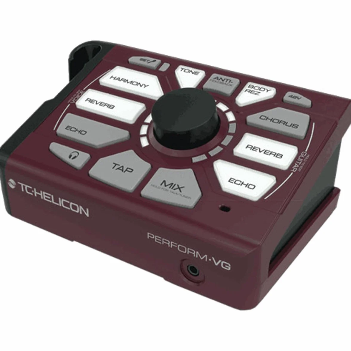 TC Helicon PERFORM-VG Procesador de guitarra acústica y vocal de montaje en soporte de micrófono ultra simple para artistas solistas y dúos