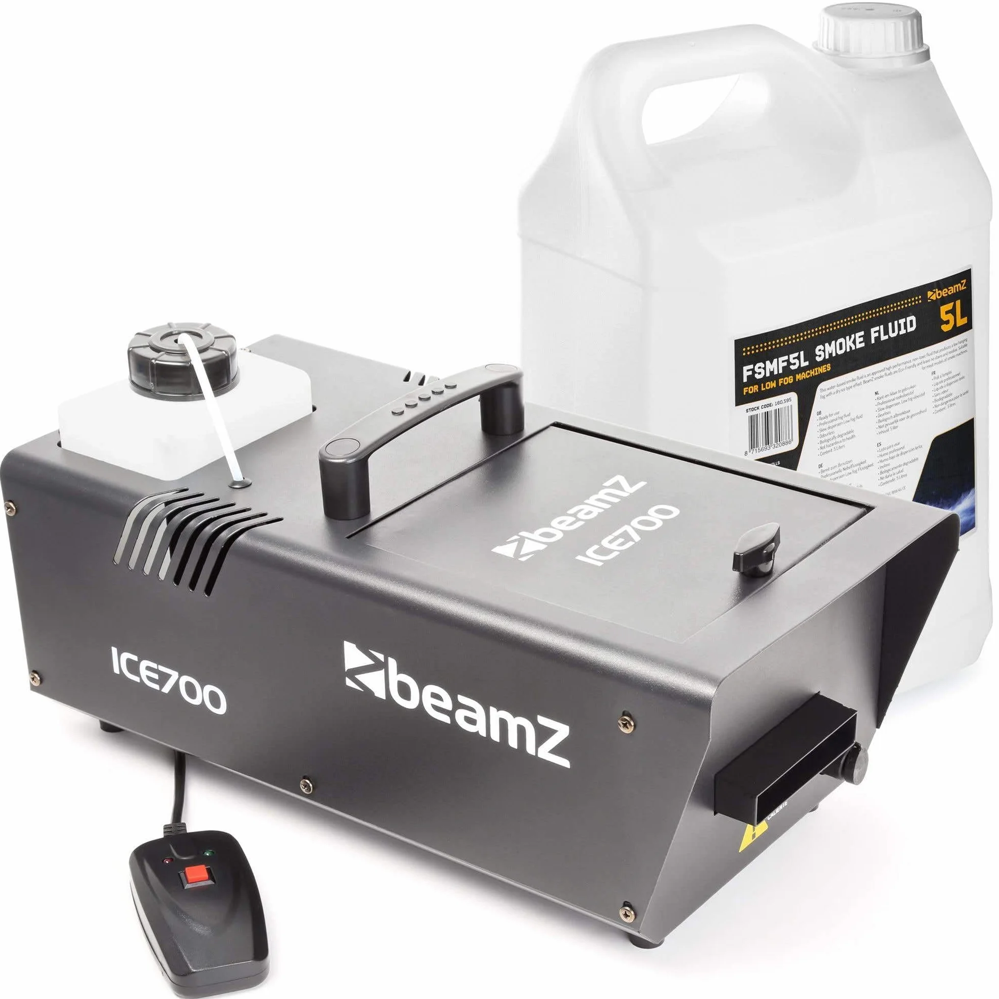 BeamZ ICE700 Máquina de Humo Bajo, Máquina de Humo de Suelo, Máquina de Niebla de 700 vatios, Máquina de Humo Bajo para Bodas, Moda, Pequeños Conciertos y Eventos Escénicos y Celebraciones.
