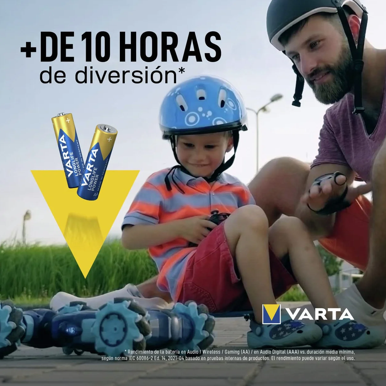Varta Pila Longlife Power AA LR6 (paquete de 12 unidades), pila alcalina - «Made in Germany» - Adecuado para juguetes, linternas, mandos y otros aparatos que funcionan con pilas