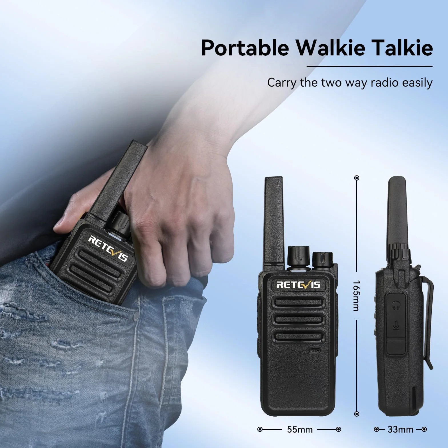 Retevis RT668 Walkie Talkies con Cargador de 10 Vías, PMR446 Radio Bidireccional Profesional, Adaptador Reemplazable, Resistente walkie pmr Recargable para Proveedor, Fabricante(Negro, 10 Piezas)