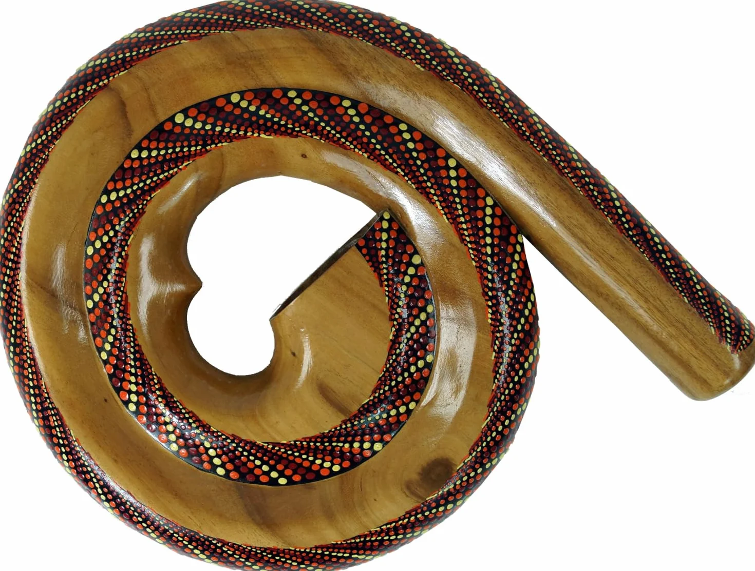 Guru-Shop Didgeridoo Redondo (madera) - Modelo 3, Marrón, 28x30x4,5 cm, Instrumentos Musicales