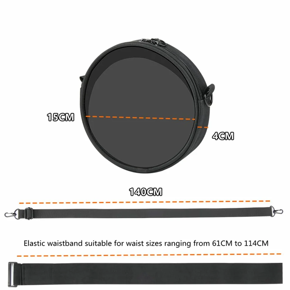 Funda para reproductor de CD portátil, bolsa de almacenamiento universal de 6 pulgadas para reproductor de CD, funda protectora con ventana transparente, bolsa cruzada para reproductor de discos con