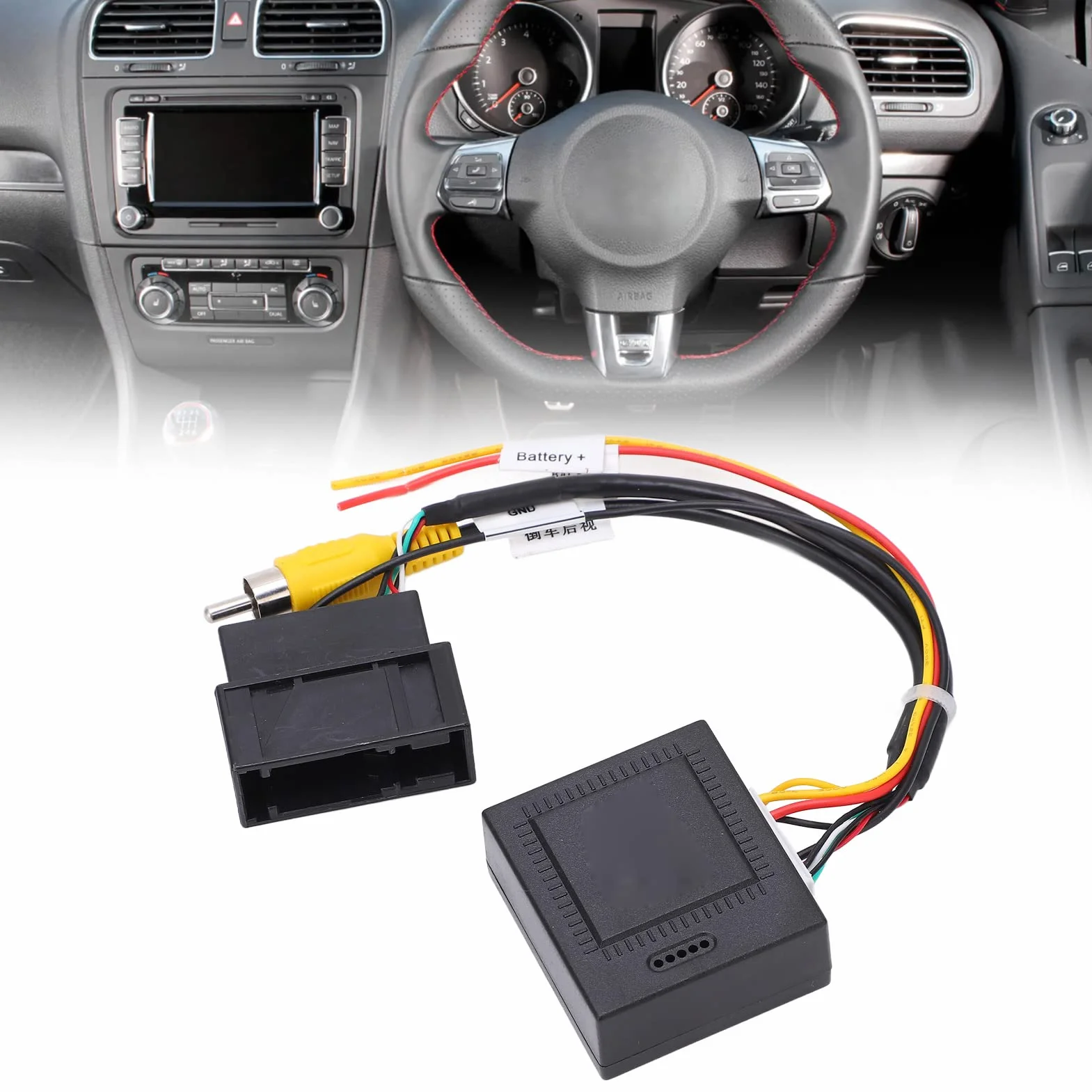 Convertidor Aramox Rgb a Av, Cámara de Coche Original, Decodificador Rgb, Caja de Conversión Rgb a Av, Llave de Coche para 6