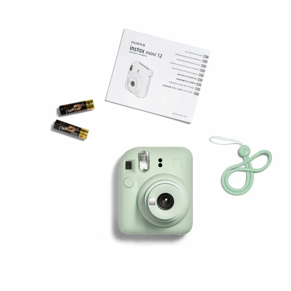 Instax Mini 12 Cámara instantánea, con autoexposición y Lente selfi incluida, Mint Green