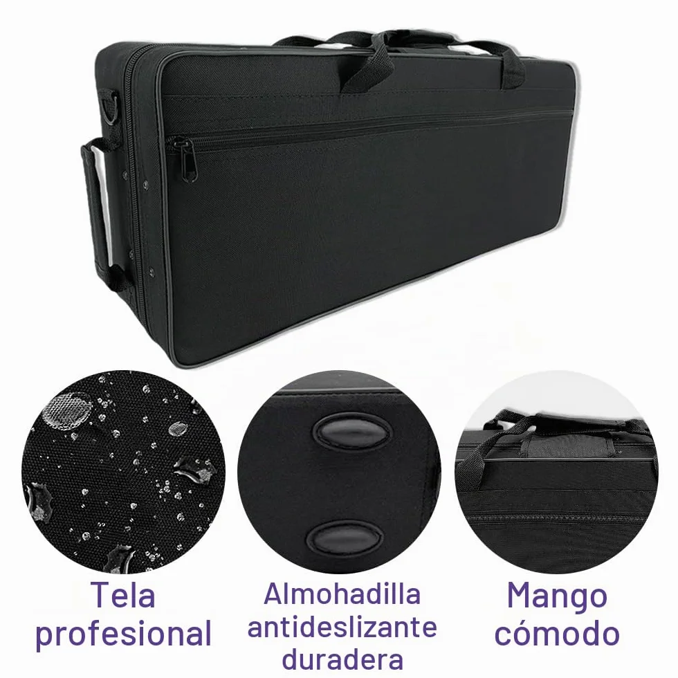 Kit completo de saxofón alto E Flat para adultos, saxofón alto, con funda de transporte, correas para boquilla, lengüetas, saxofón, kit para principiantes