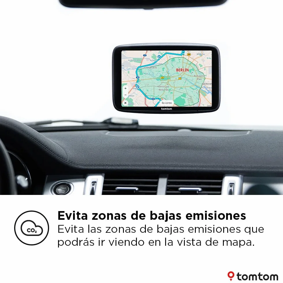 TomTom GPS GO Navigator 7" Mapas Europa Tráfico Tiempo Real Alertas Radares Wi-Fi