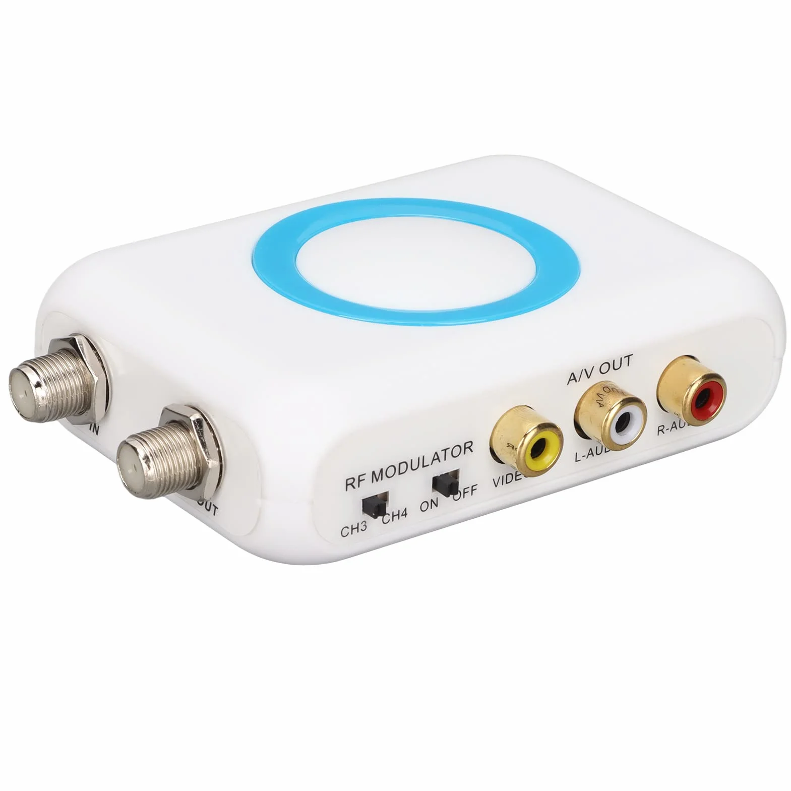 PUSOKEI Modulador RF Convertidor HDMI a RF, NTSC PAL TV CATV Modulador, Entrada HD A/V F Hembra Salida RF VHF Demodulador Convertidor para CATV Doméstico