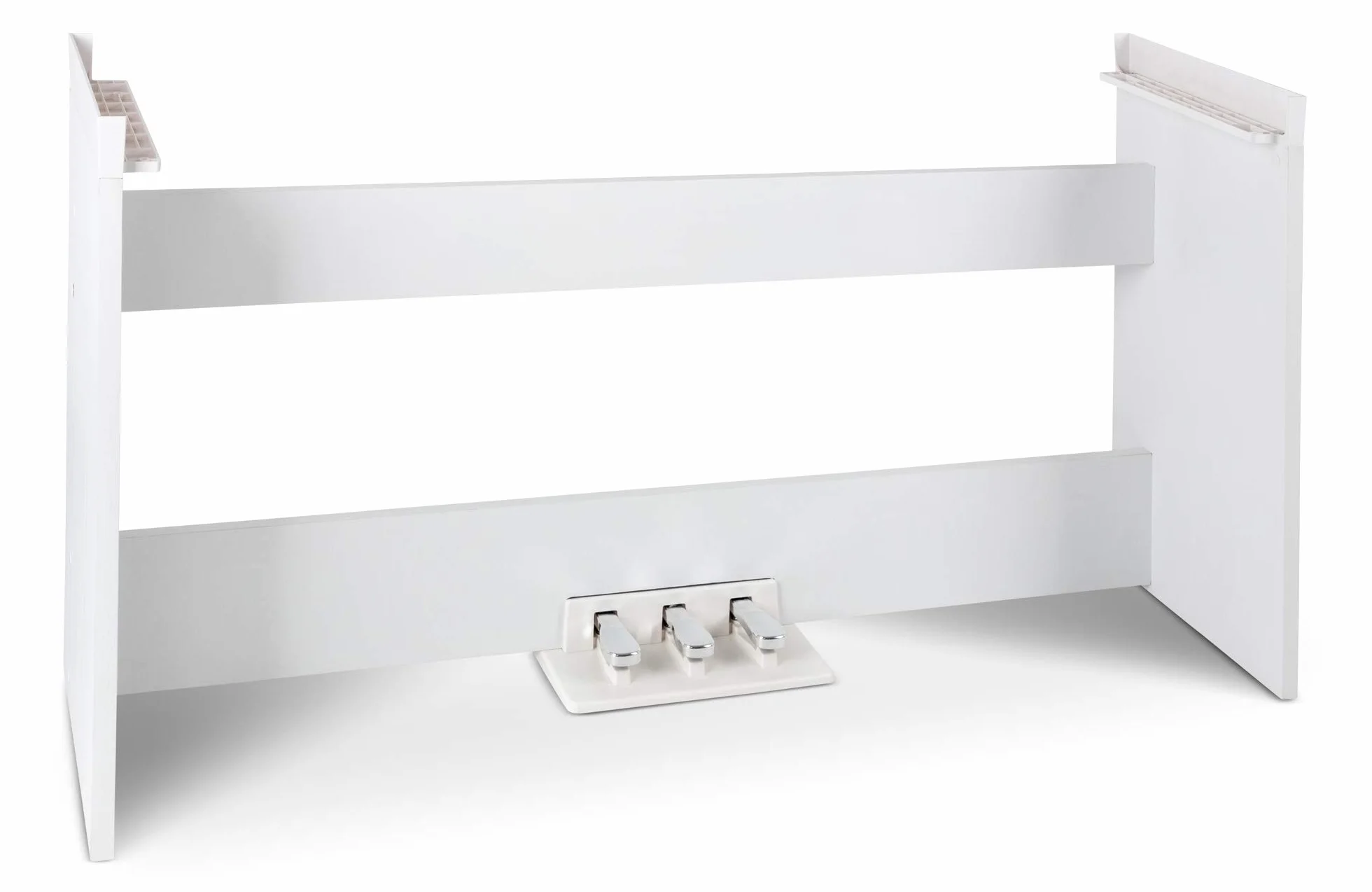 Soporte Steinmayer STP-60 WM (soporte para stage piano P-60, con 3 pedales, medidas: 68,5 x 132 x 34 cm) blanco