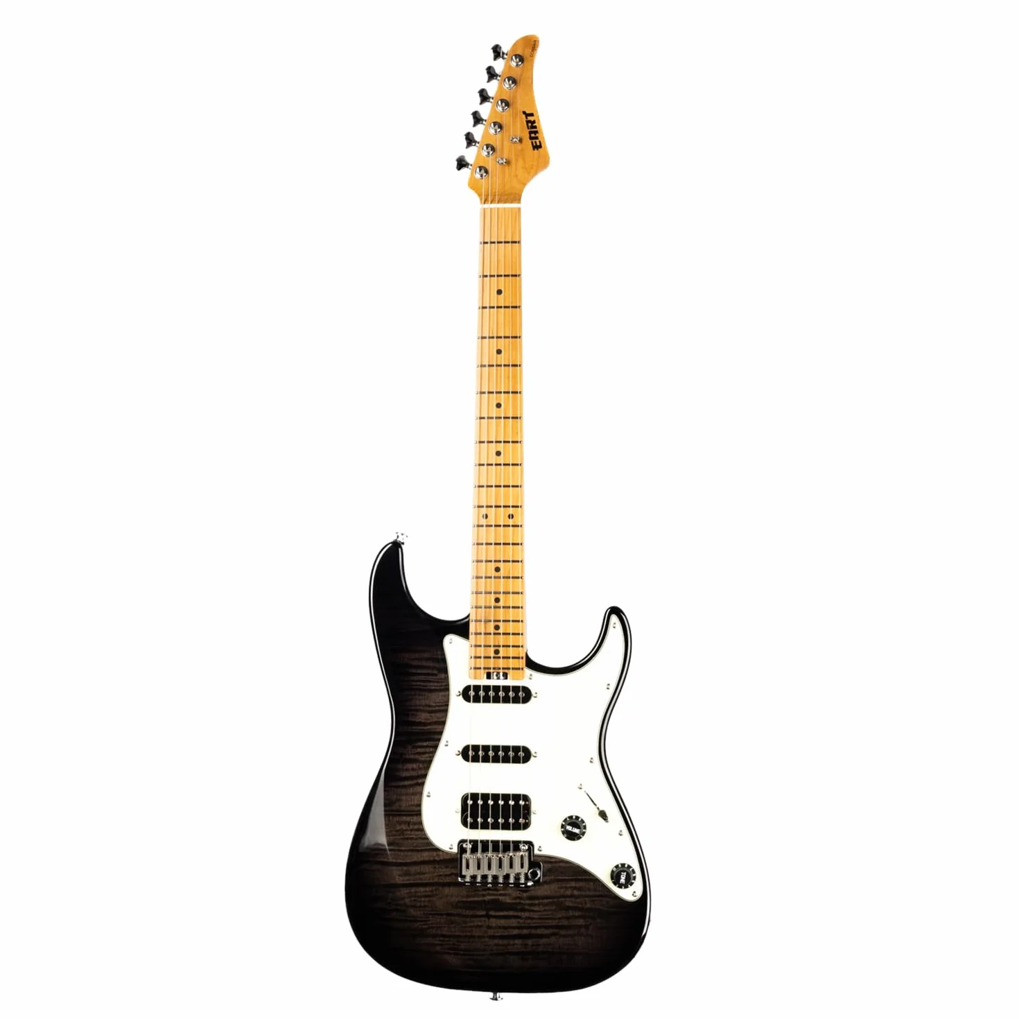 EART Guitarra Eléctrica con Diapasón de Arce de 6 Cuerdas, Cuerpo Sólido, Diestros, Trastes de Acero Inoxidable, Multicolor