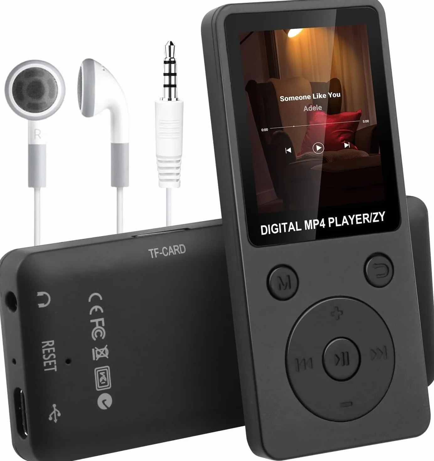 Reproductor MP3 32GB Bluetooth 5.3 Pantalla TFT 1,8'' Color Radio FM Grabadora