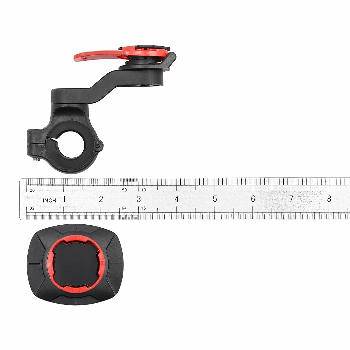 WANGCL Soporte de teléfono para motocicleta, giratorio de 360°, soporte de teléfono para bicicleta, sin bloqueo de la pantalla para manillar de motocicleta, bicicleta, scooter, de 22,2 a 28,6 mm