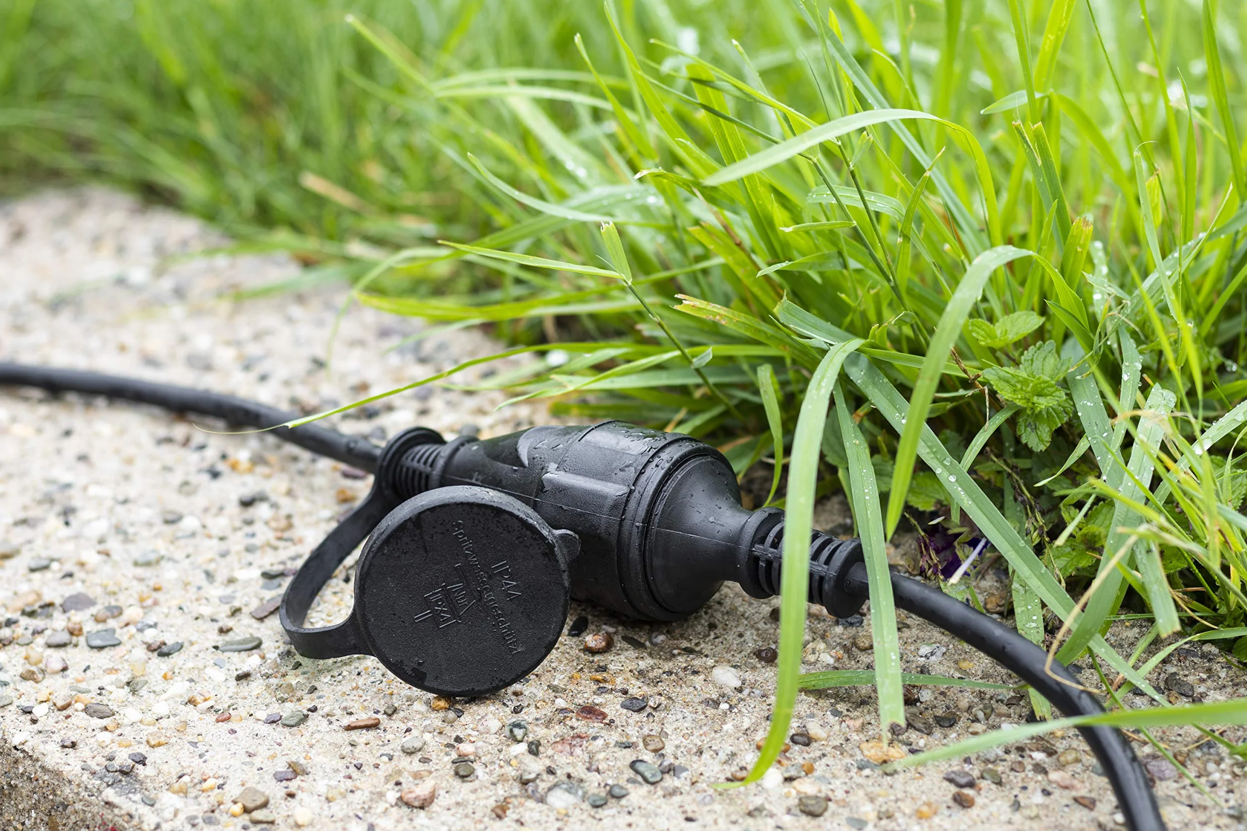 Alargador de cables Meister 25 m negro
