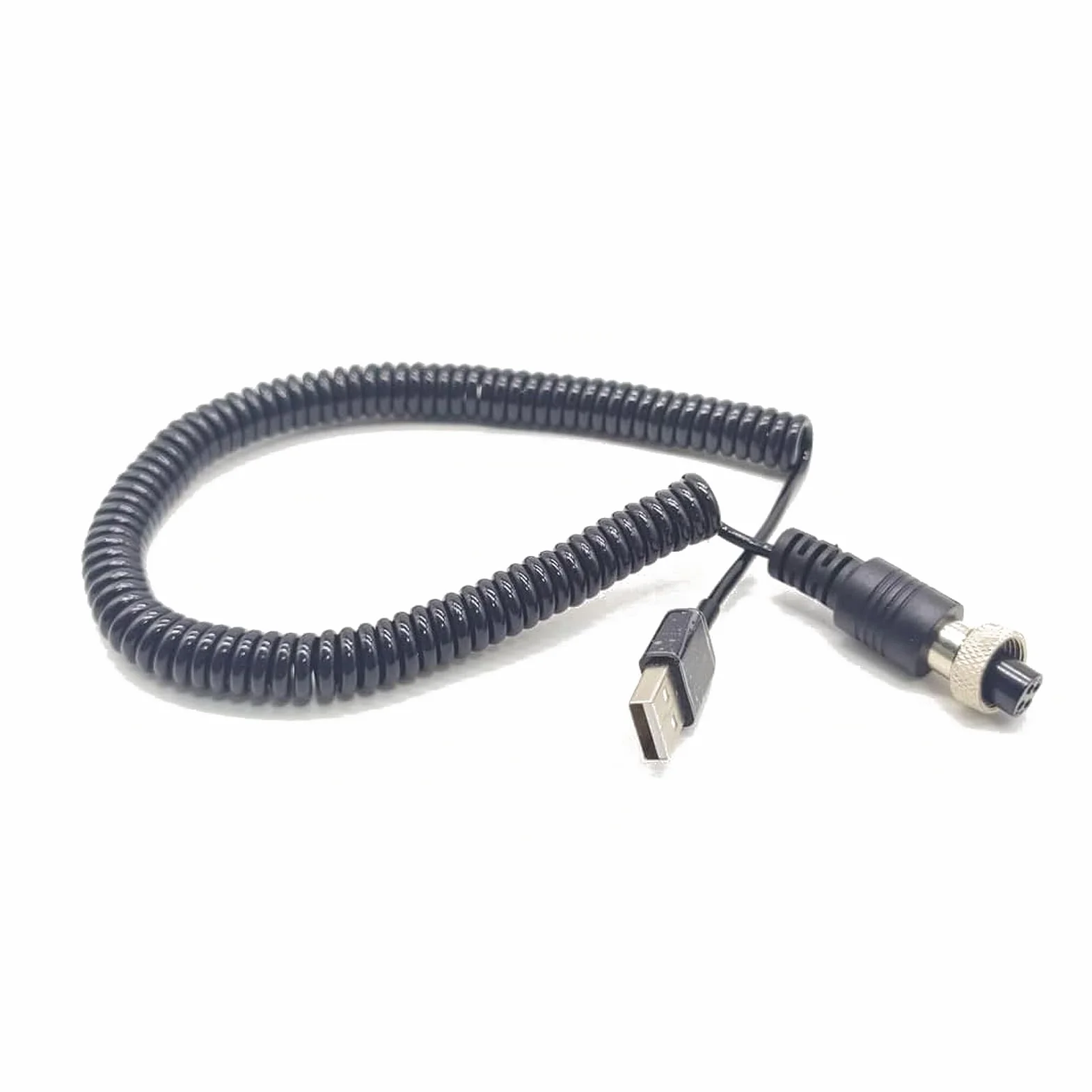 Elecbee Conector de aviación GX12 Hembra de 4 pines a USB2.0 Tipo-A Cable macho