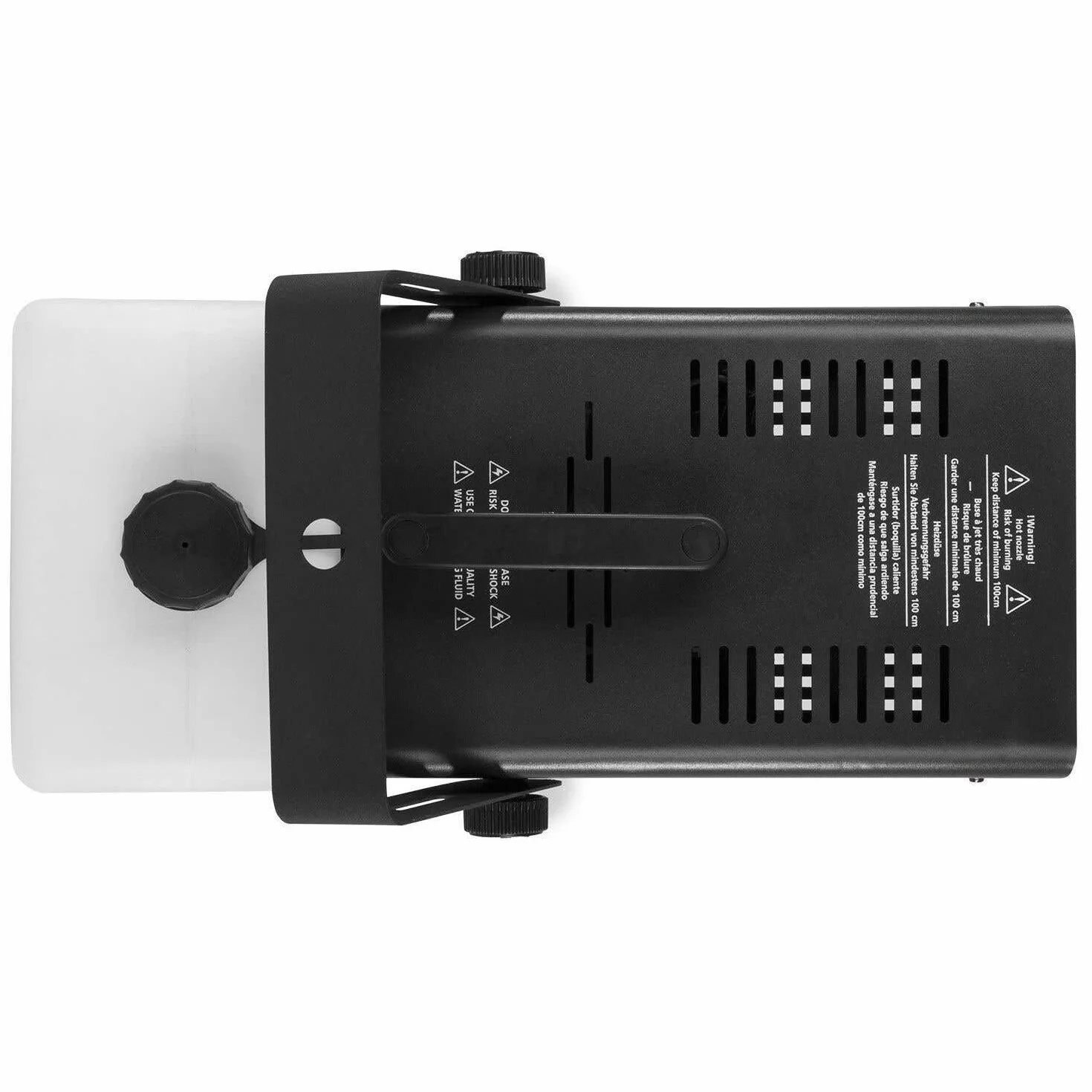 Beamz Rage 1500LED, Máquina de Humo con 6 Leds RGB de 9W, Control Remoto Inalámbrico, 350 m³/min de Humo, Tiempo de Calentamiento 4 min, Ideal Discoteca, Liquido Máquina de Humo, Fiestas, Halloween