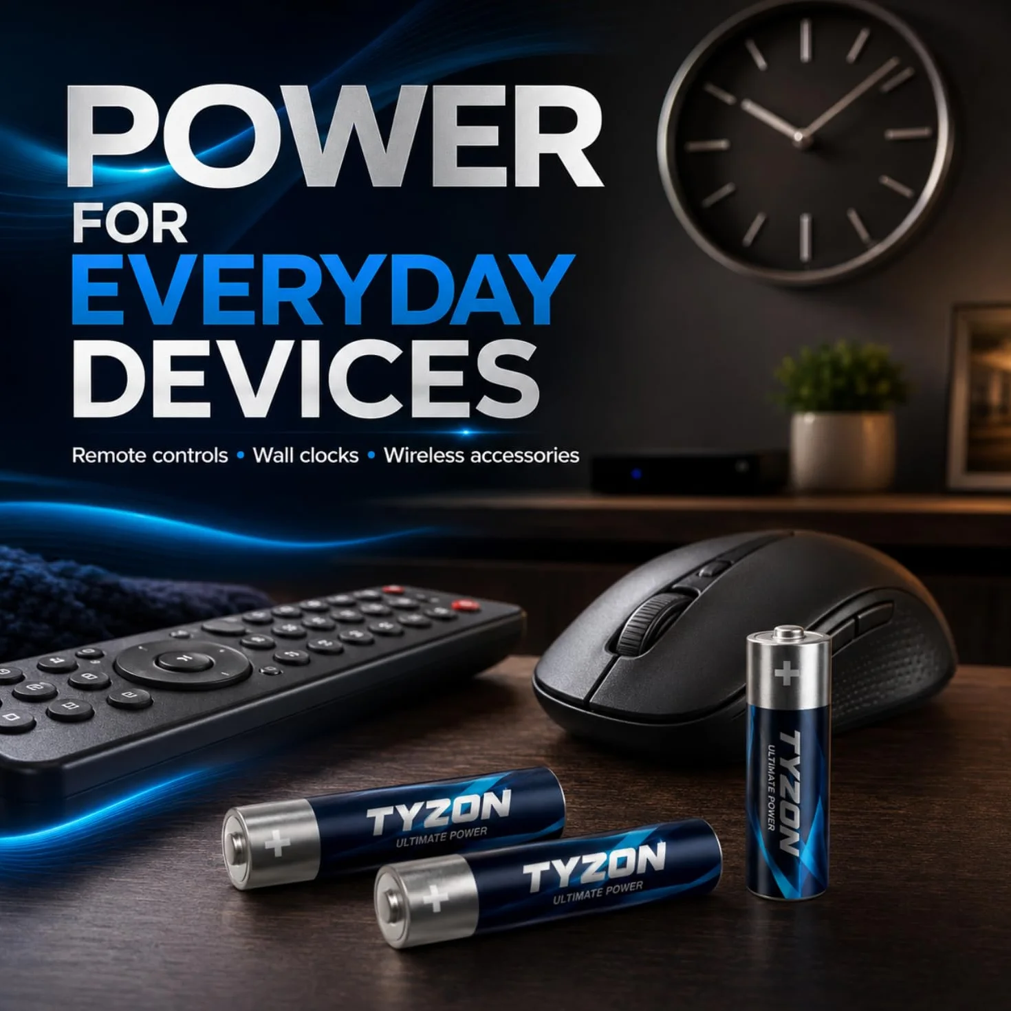 Tyzon Pilas AA Alcalinas 1,5 V, Pack de 40