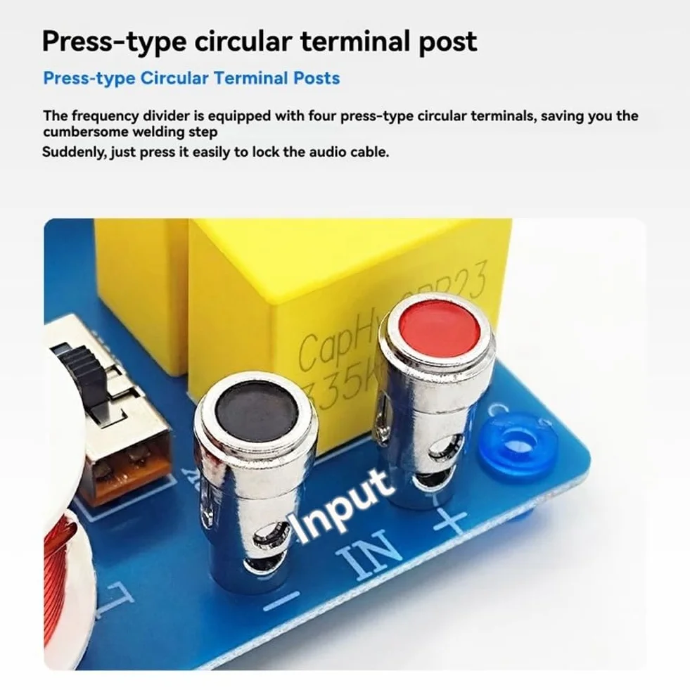 Divisor de Frecuencia para Altavoces Hi-Fi, Filtro de Cruce de Audio Tweeter Puro