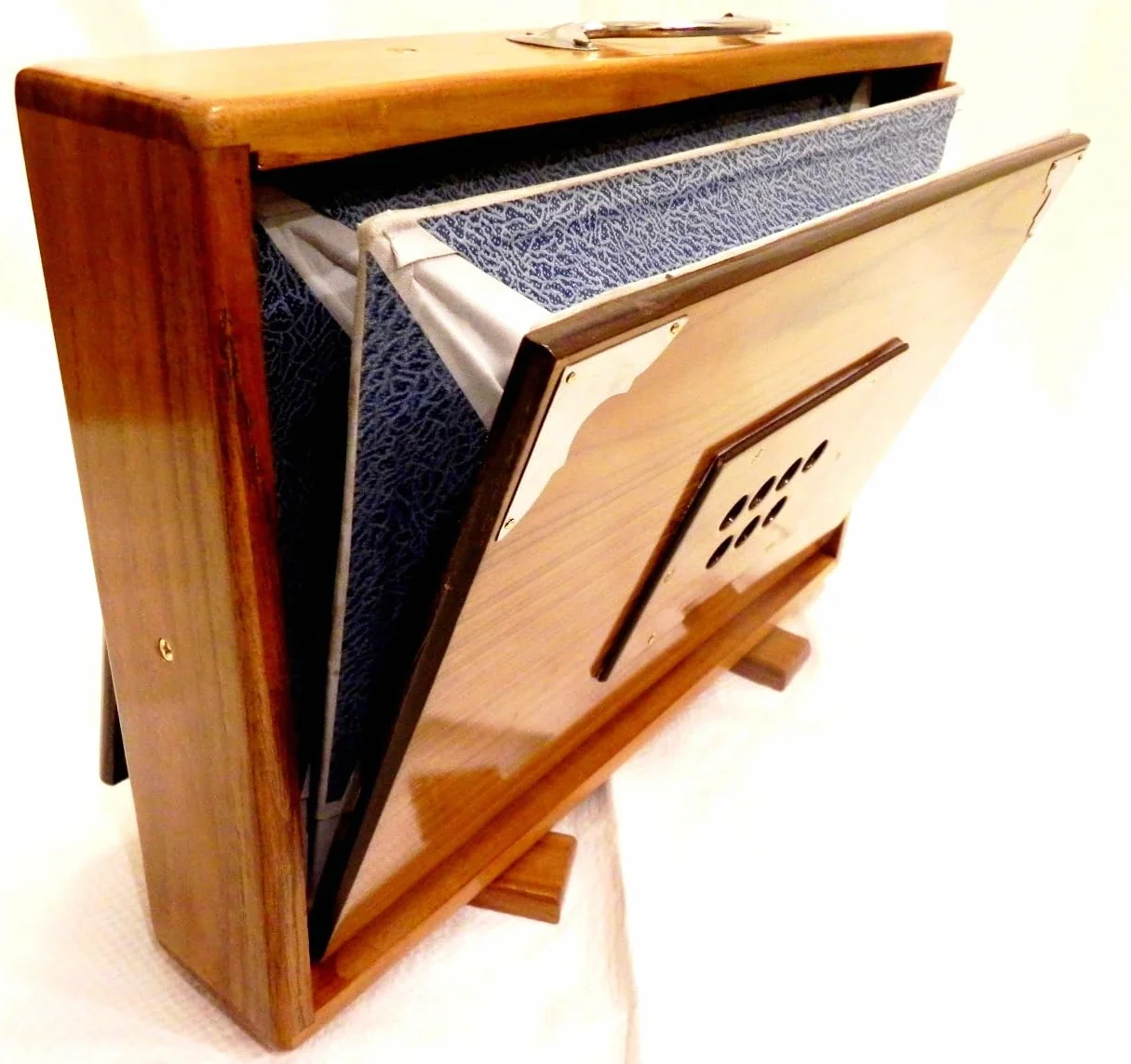 Caja Shruti, madera de pino, mediana C, latón, 38,1 x 25,4 x 7,62 cm, bolsa, C-to-C, Tuned 440, instrumento Surpeti para yoga, kirtan, voces