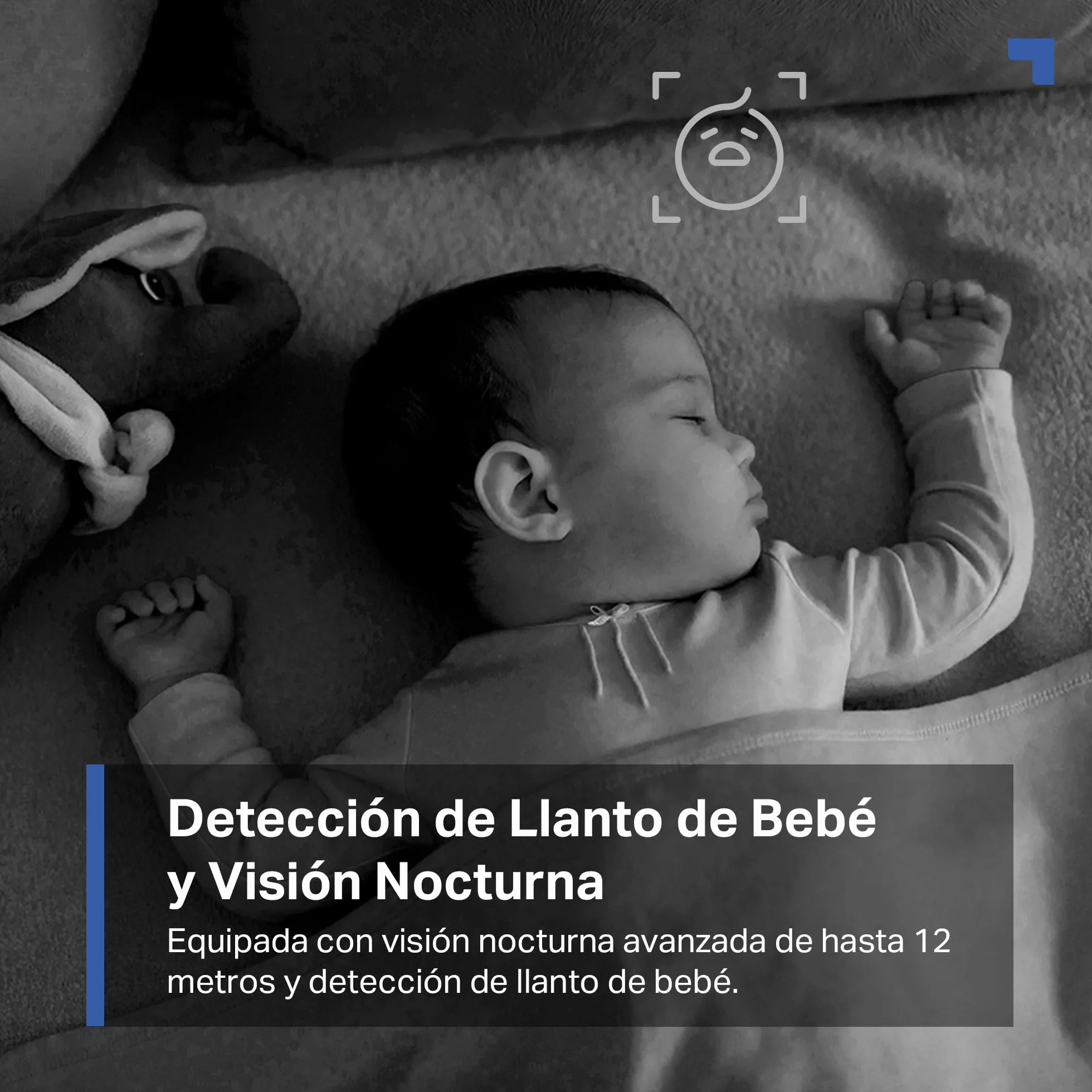 Tapo Cámara de vigilancia Wi-Fi Interior 1080P visión nocturna detección movimiento audio bidireccional almacenamiento SD compatible Alexa Blanco