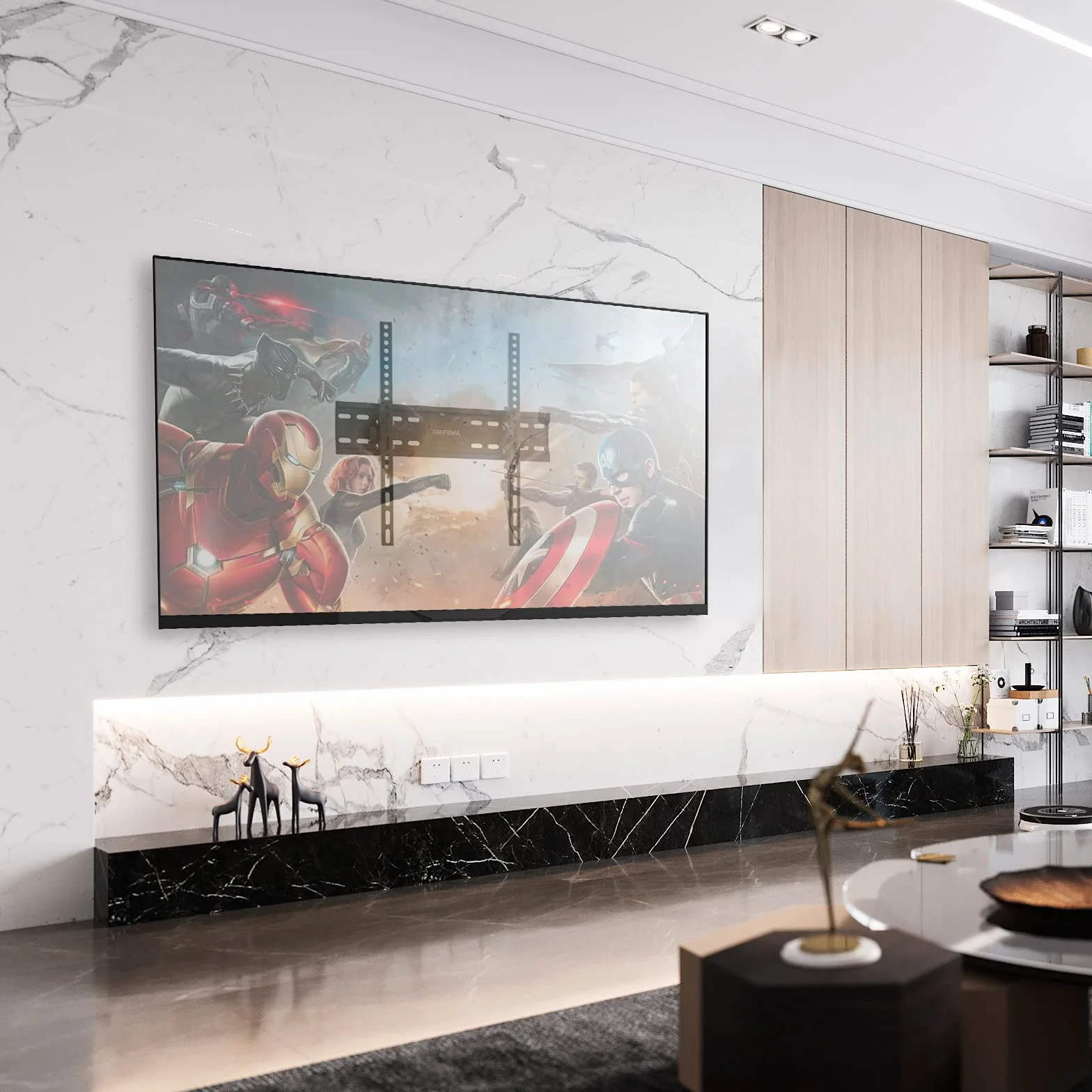 GRIFEMA GB1004-2 Soporte TV de Pared Articulado Inclinable 26"-65" VESA 400x400mm 50kg
