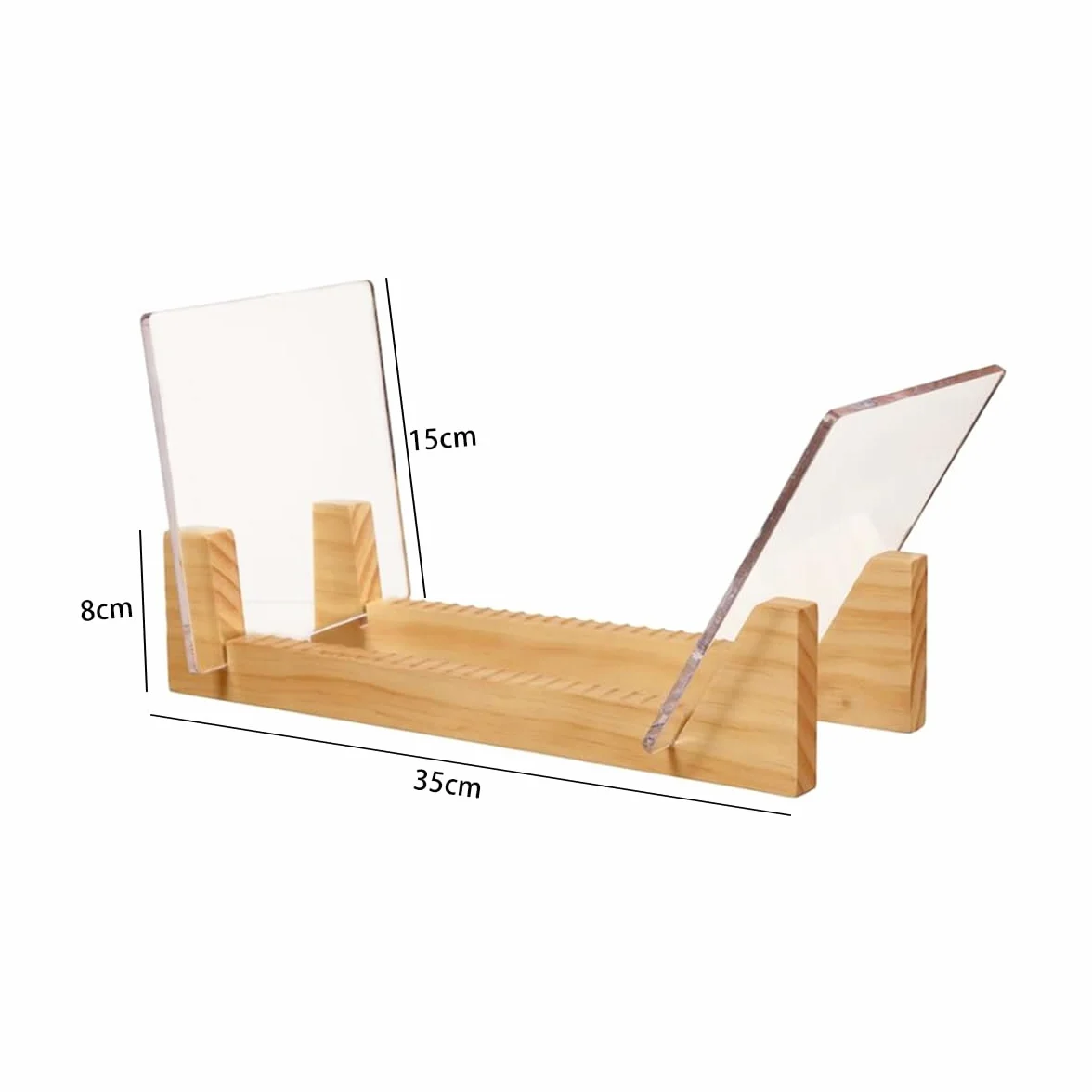 Soporte de madera para discos de vinilo - Soporte para discos de vinilo - Organizador de almacenamiento de álbumes, expositor con capacidad para hasta 50 álbumes, DVD y CD, con