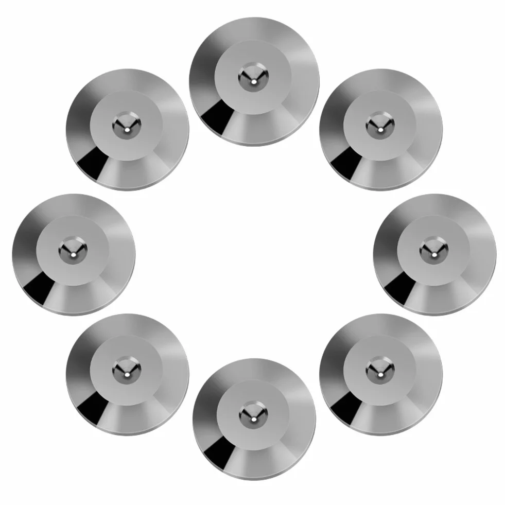 Almohadilla de Base de Choque del Altavoz 8 Piezas 25 x 4 mm Cojín Universal de Cobre Pies de Aislamiento