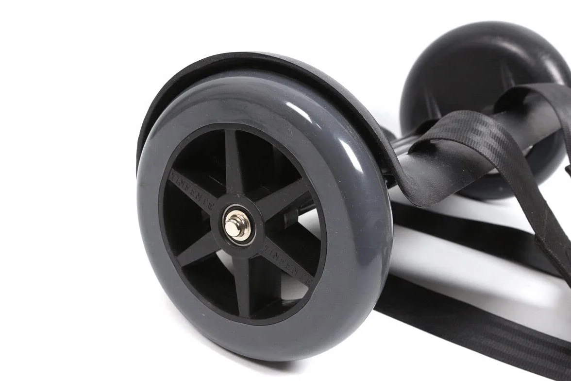 Carrito de bajo vertical con correas para ruedas, fácil de transportar