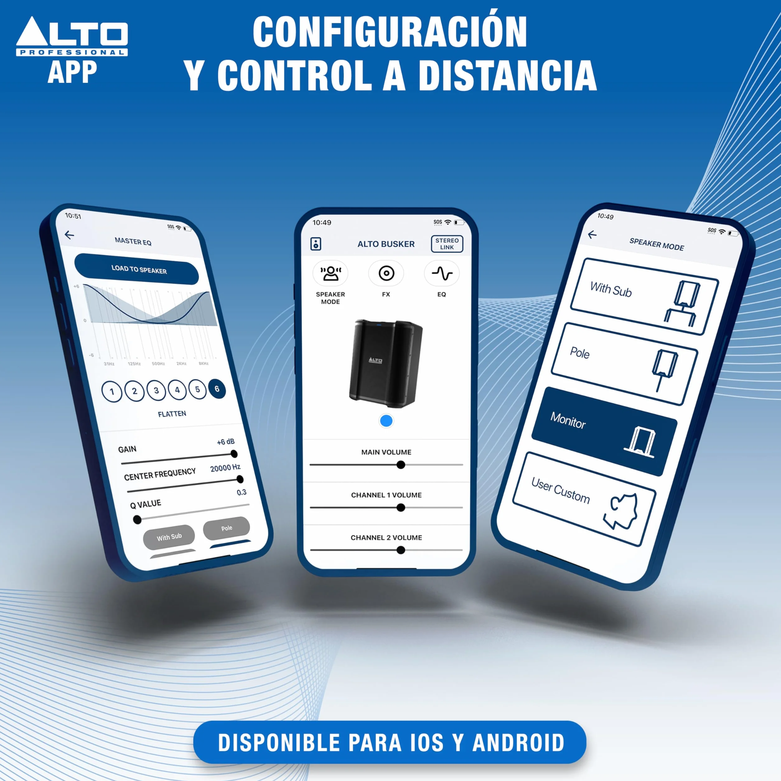 Alto Busker Altavoz Autoamplificado Portátil Grande de 200W con Bluetooth, Batería Recargable, Mesa de Mezclas 3 Canales, Alesis FX, App, Carga USB