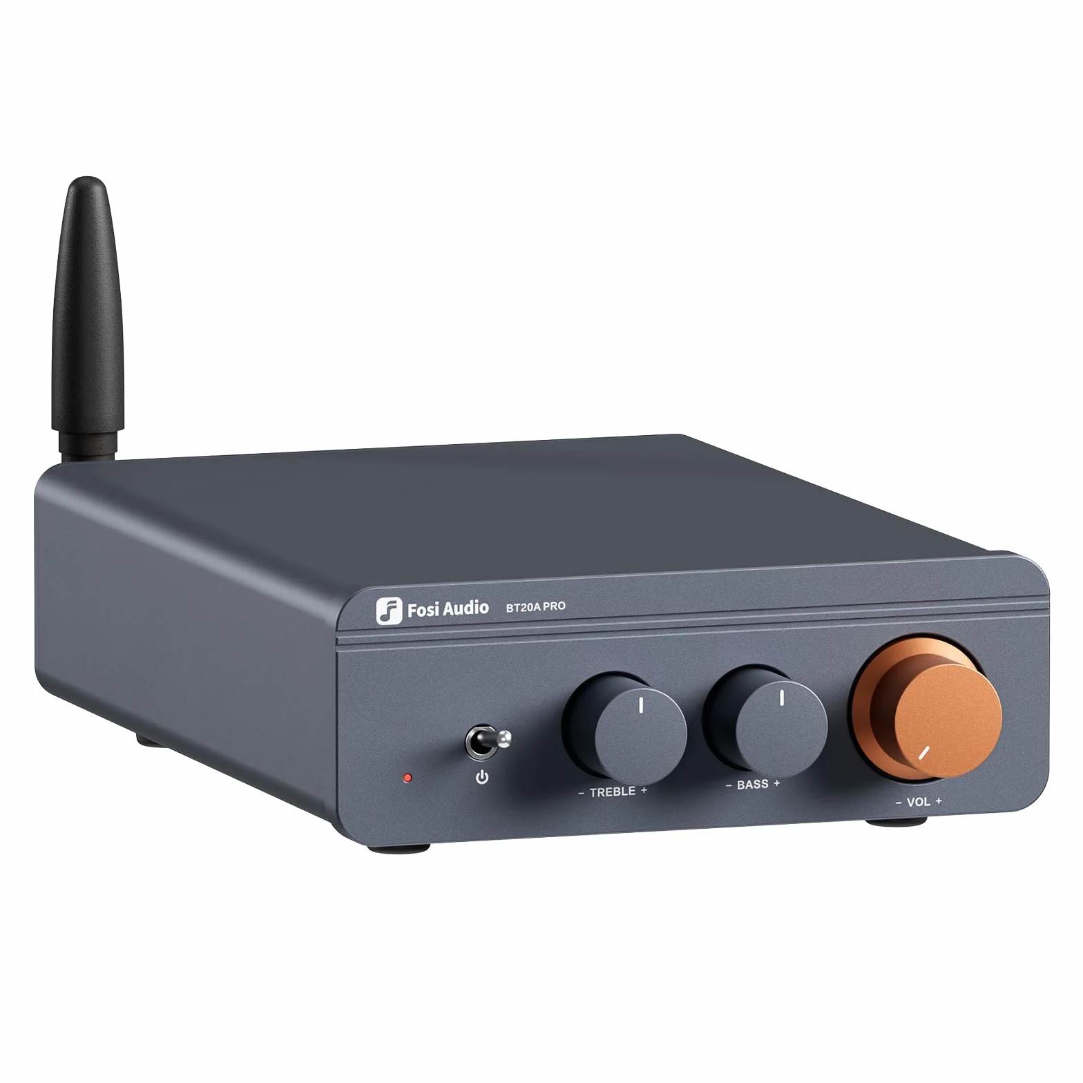 Fosi Audio BT20A Pro Amplificador HiFi, Mini Amplificador 300Wx2 con Bluetooth y Chip TPA3255, Stereo Audio Amp Clase D Estéreo 2.0 Canales, Ajuste de Graves y Agudos, Ampli de Potencia HiFi