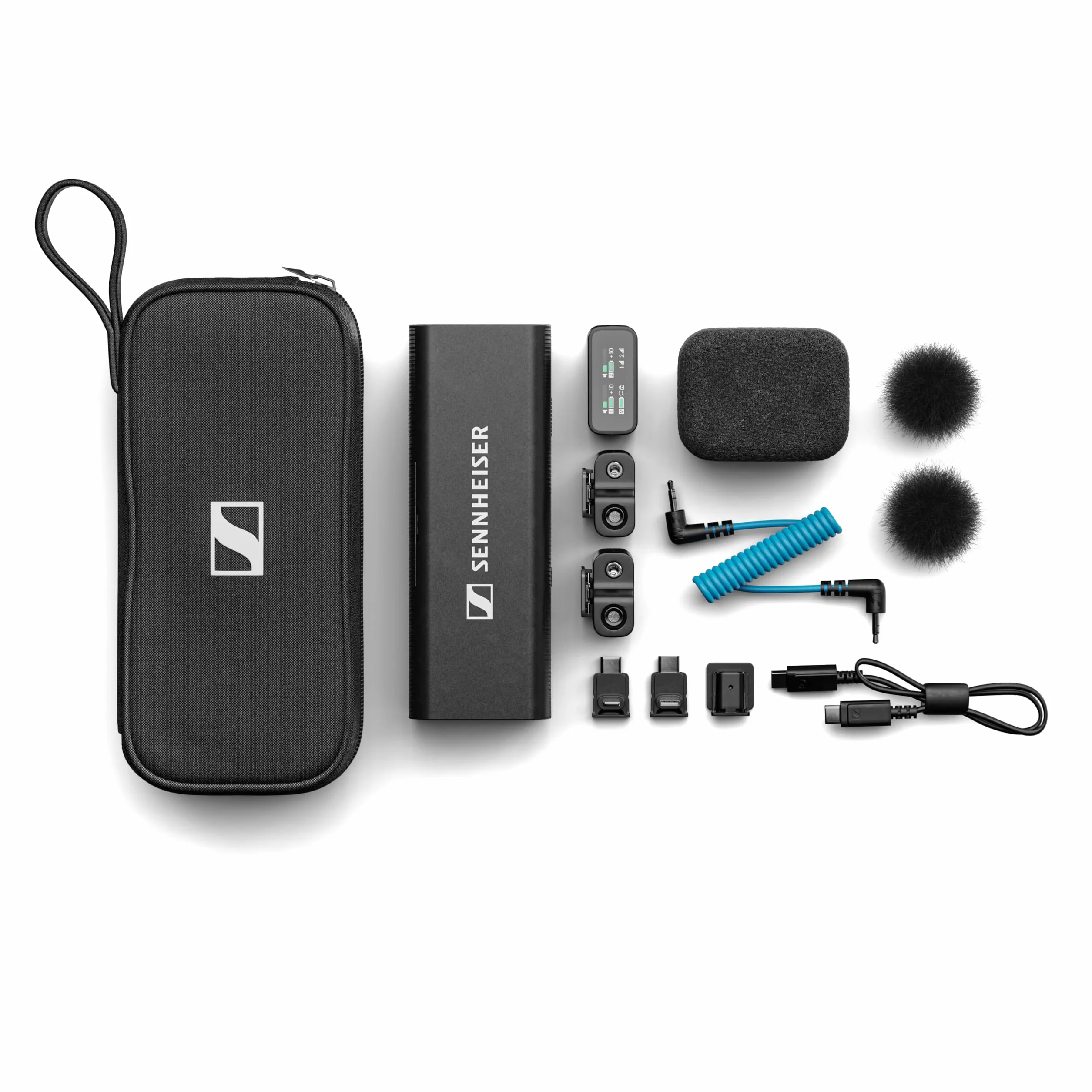 Sennheiser Profile Wireless Sistema de micrófono de Solapa y de Mano Todo en uno de 2,4 GHz y 2 Canales | Incluye Receptor, función de flotación de 32 bits, 2 micrófonos de Solapa (700266)