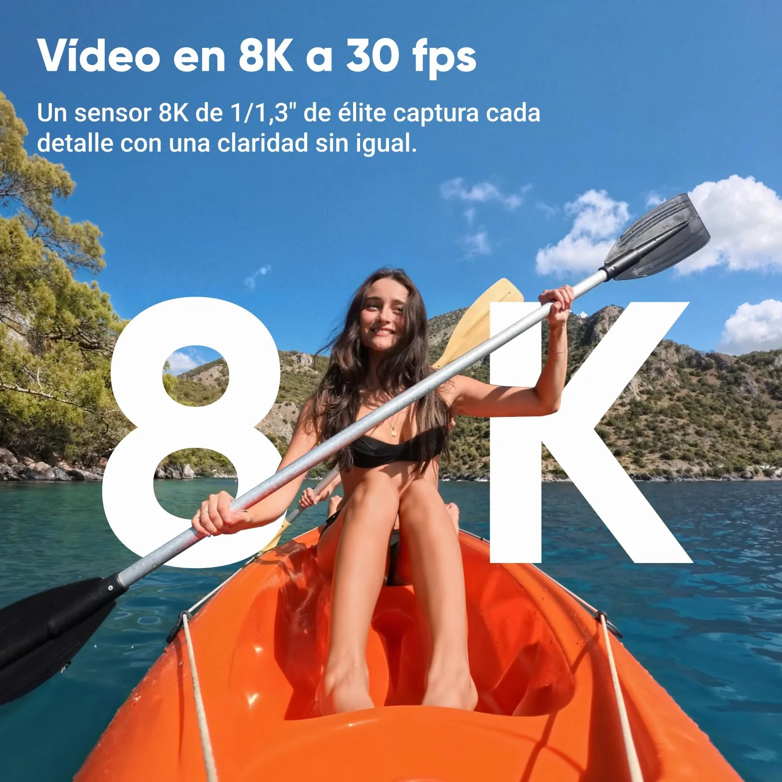 Insta360 Ace Pro 2 Paquete de batería Dual estándar Cámara de acción Impermeable 8K co-diseñada con Leica Sensor 1/1.3" Chip AI Dual Poca luz Pantalla abatible